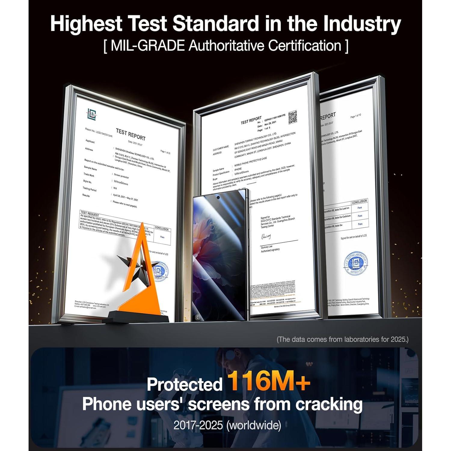 Protector de Pantalla UltraGlass 9H+ para Samsung Galaxy S24 Ultra - Instalación Automática