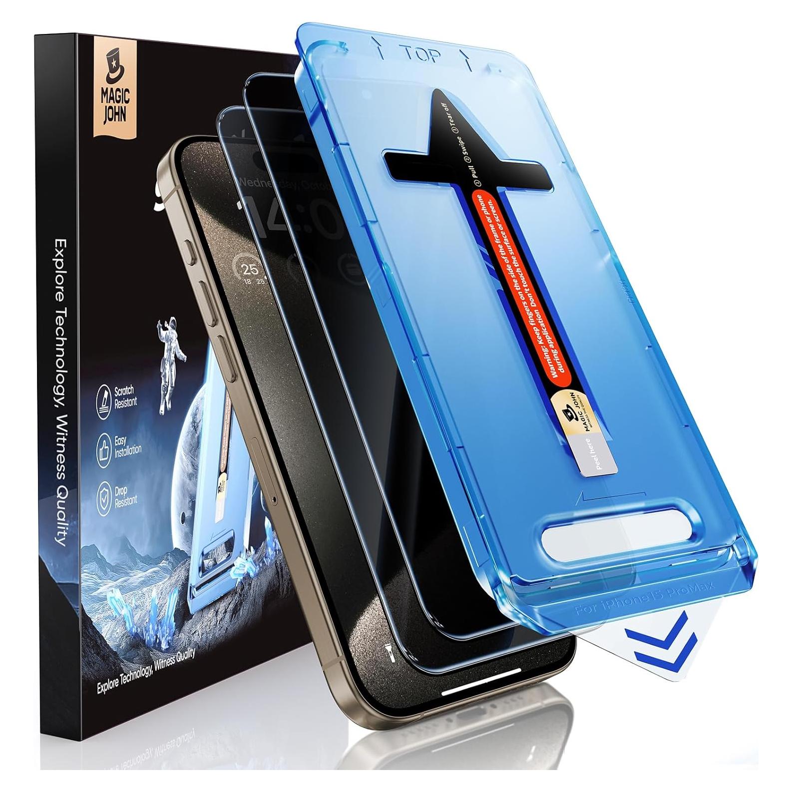 Protector de Pantalla MAGIC JOHN para iPhone 15 Pro Max 6.7"