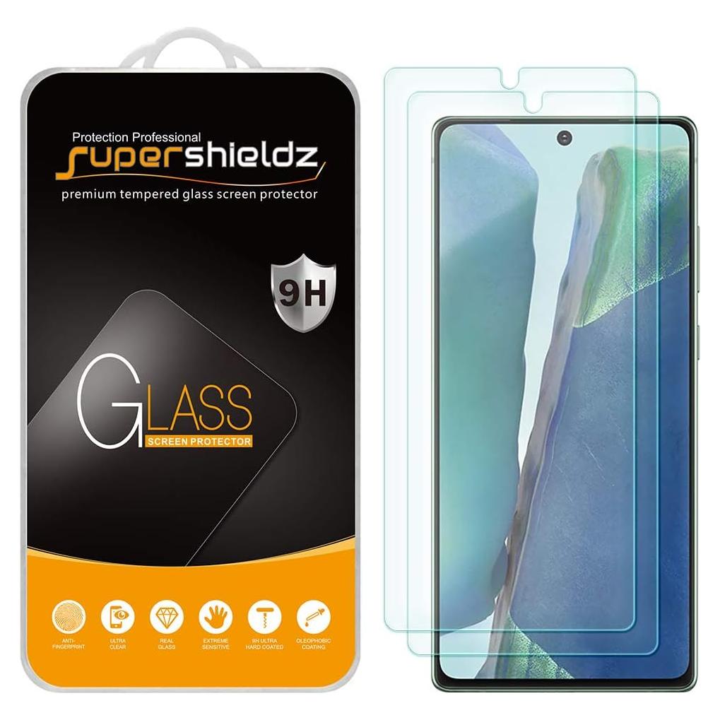 Protector de Pantalla Vidrio Templado Supershieldz para Galaxy Note 20 5G - 2 Pack