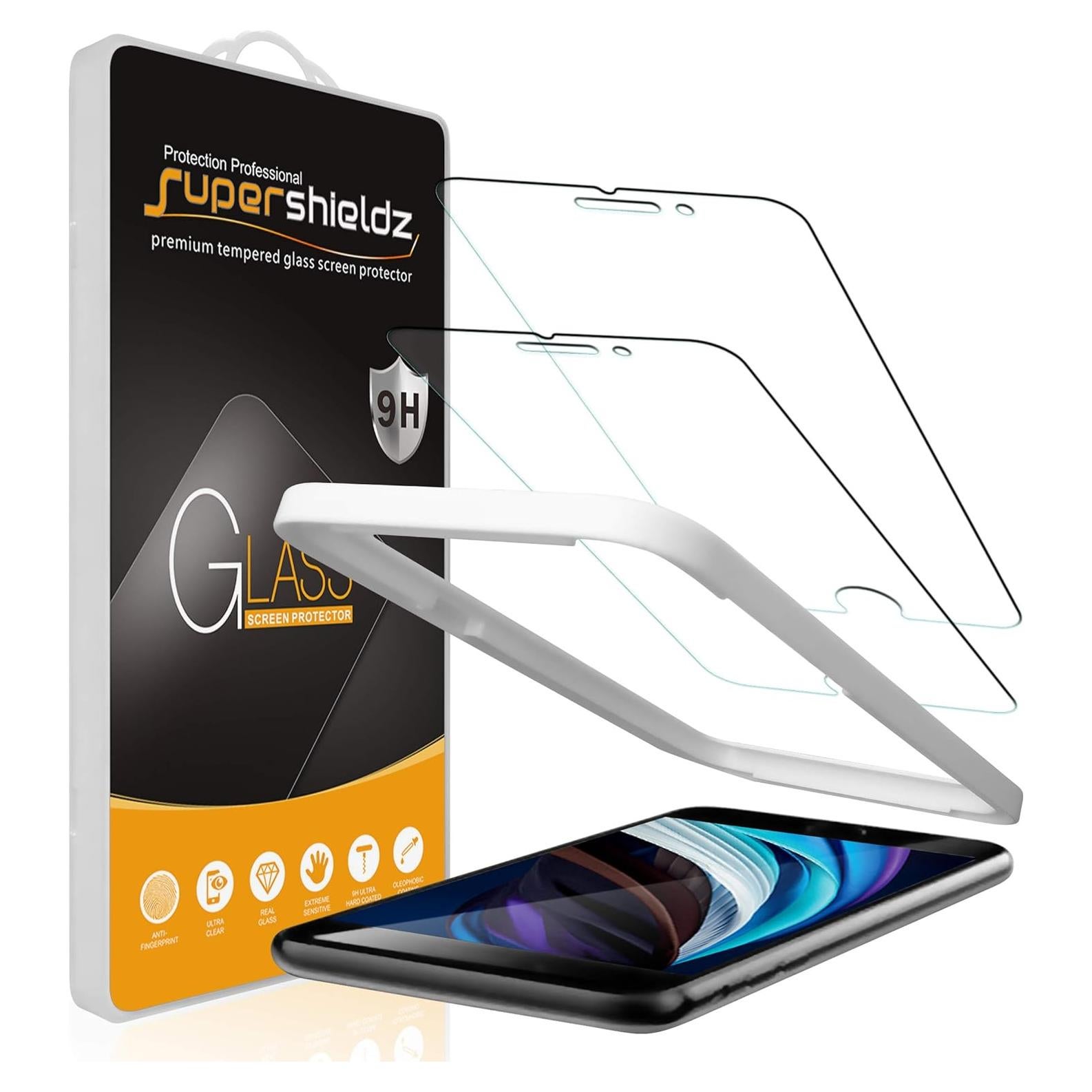 Protector de Pantalla Vidrio Templado Supershieldz para iPhone SE/8/7