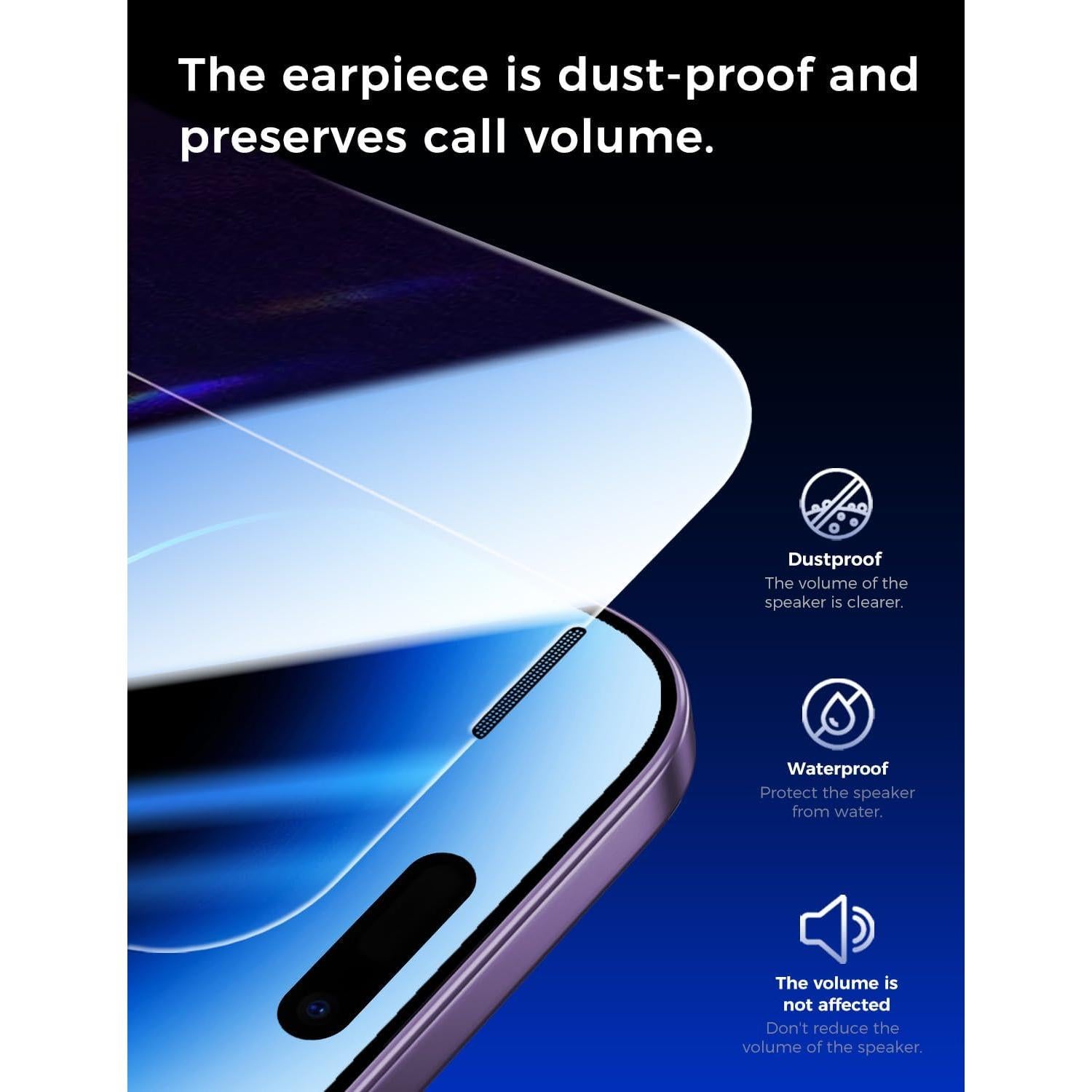 Protector de Pantalla Vidrio Templado MAGIC JOHN para iPhone 14 Pro 6.1" - 2 Unidades