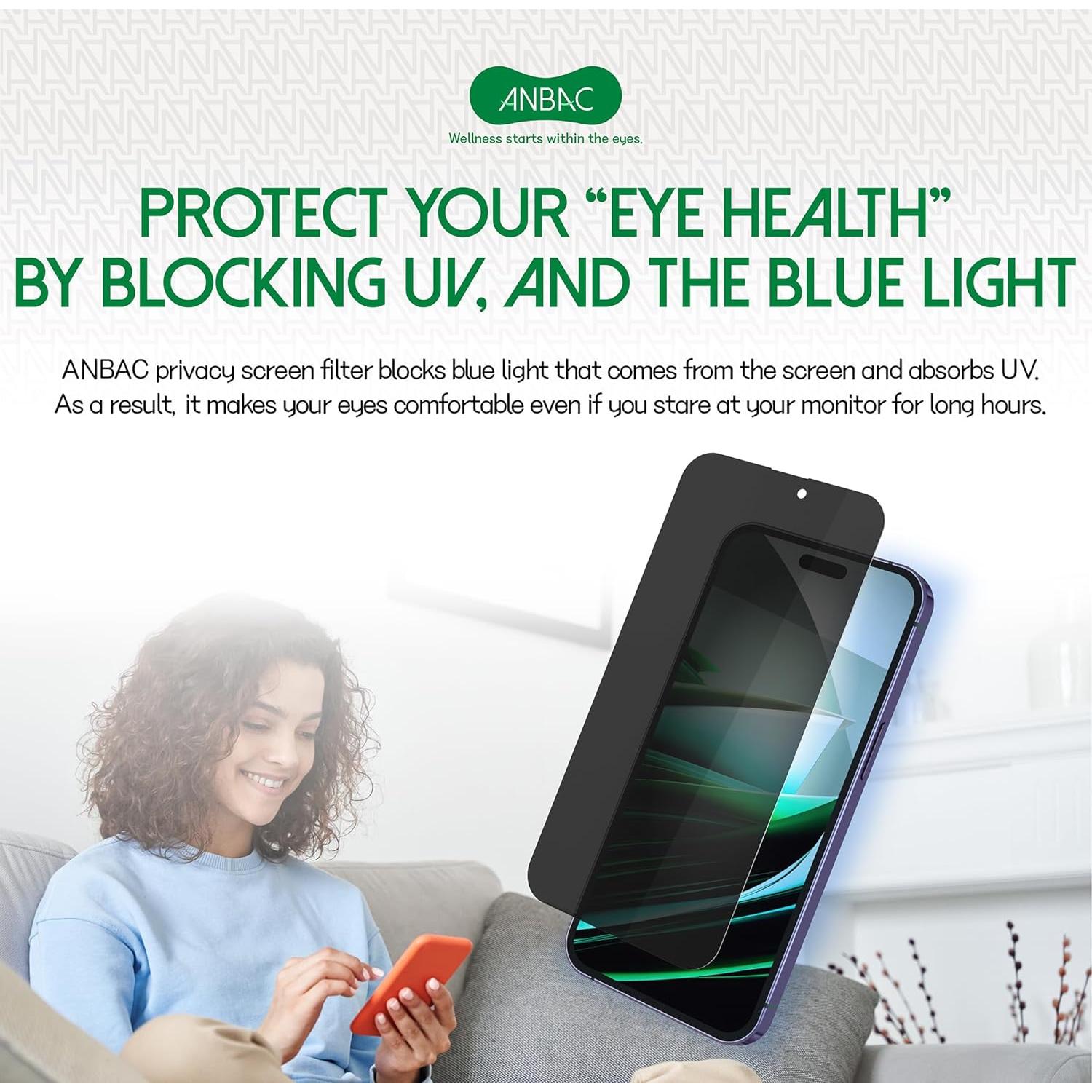 Protector de Pantalla Privado ANBAC para iPhone 14 Pro 6.1"