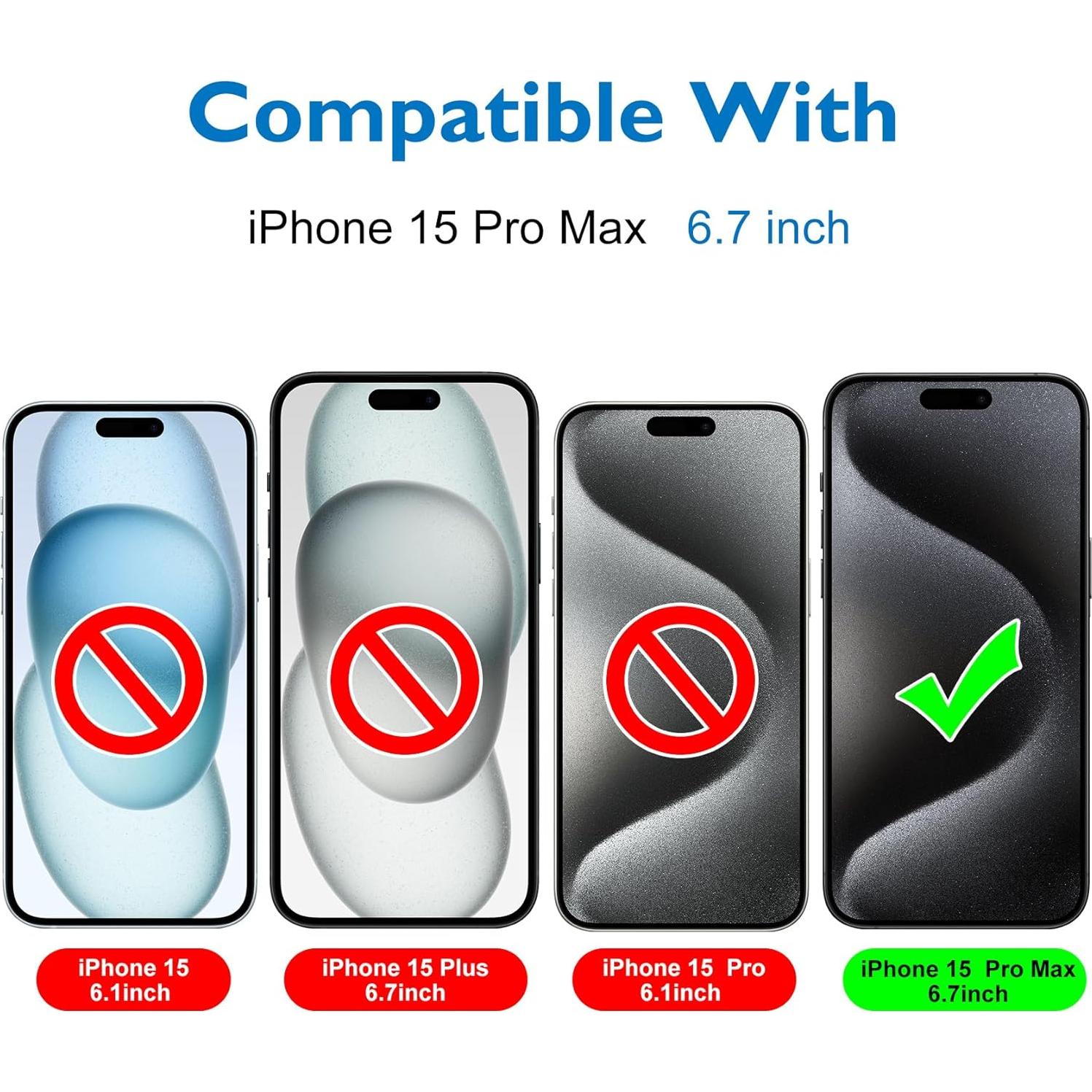 Protector de Pantalla Mate Mothca para iPhone 15 Pro Max 6.7"