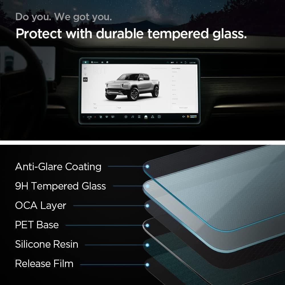 Protector de Pantalla Vidrio Templado Spigen Rivian R1S/R1T 15.6"