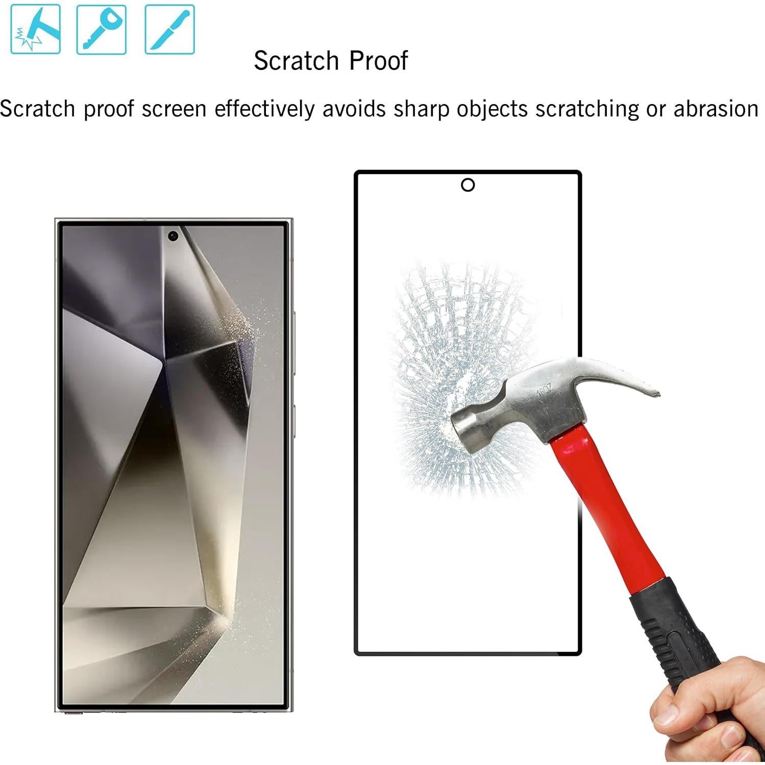 Protector de Pantalla Vidrio Ailun para Galaxy S24 Ultra 6.8"