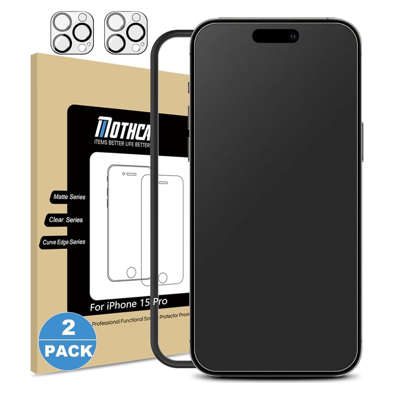 Protector de Pantalla Mate Mothca para iPhone 15 Pro 6.1"