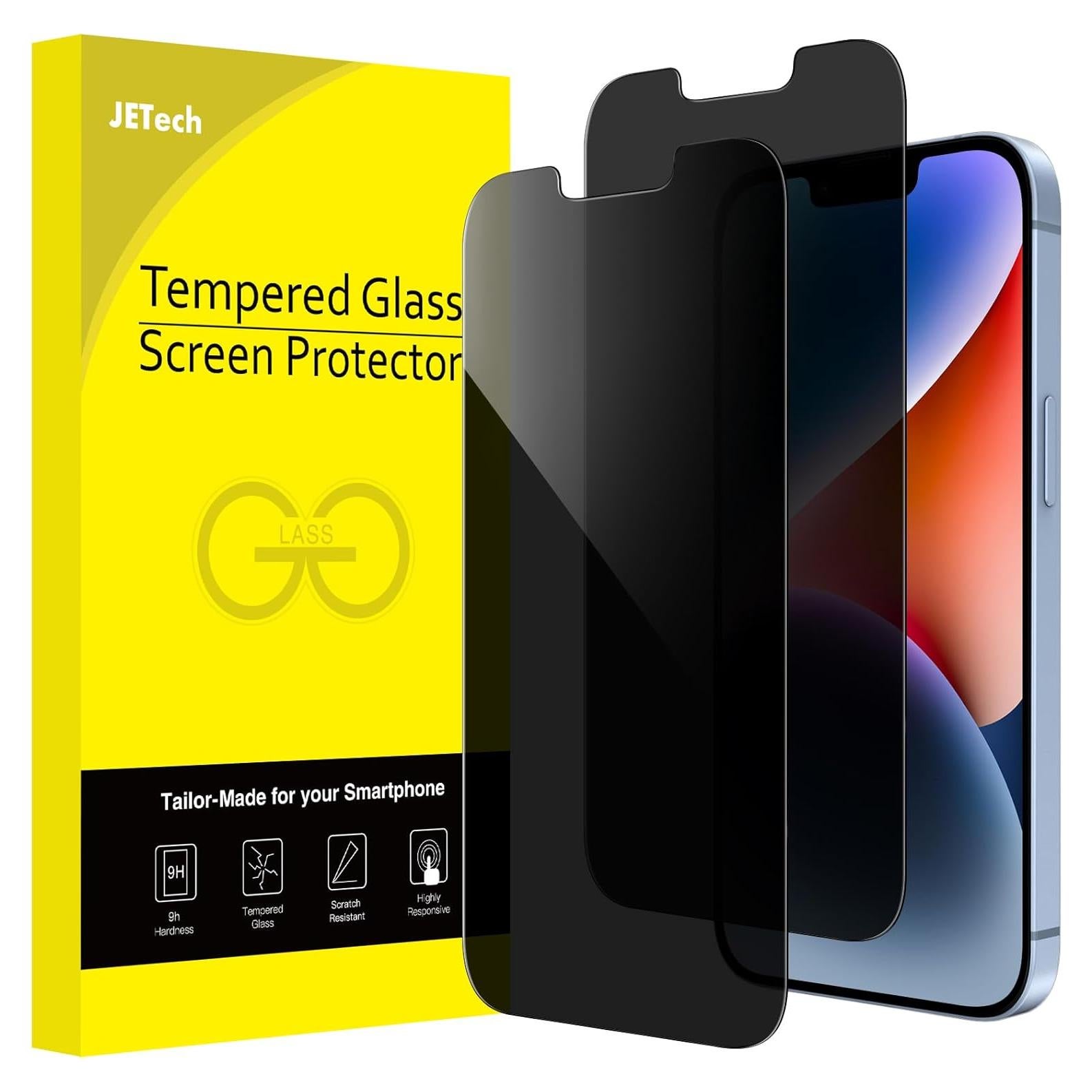 Protector de Pantalla Privado JETech para iPhone 14 Plus 6.7"