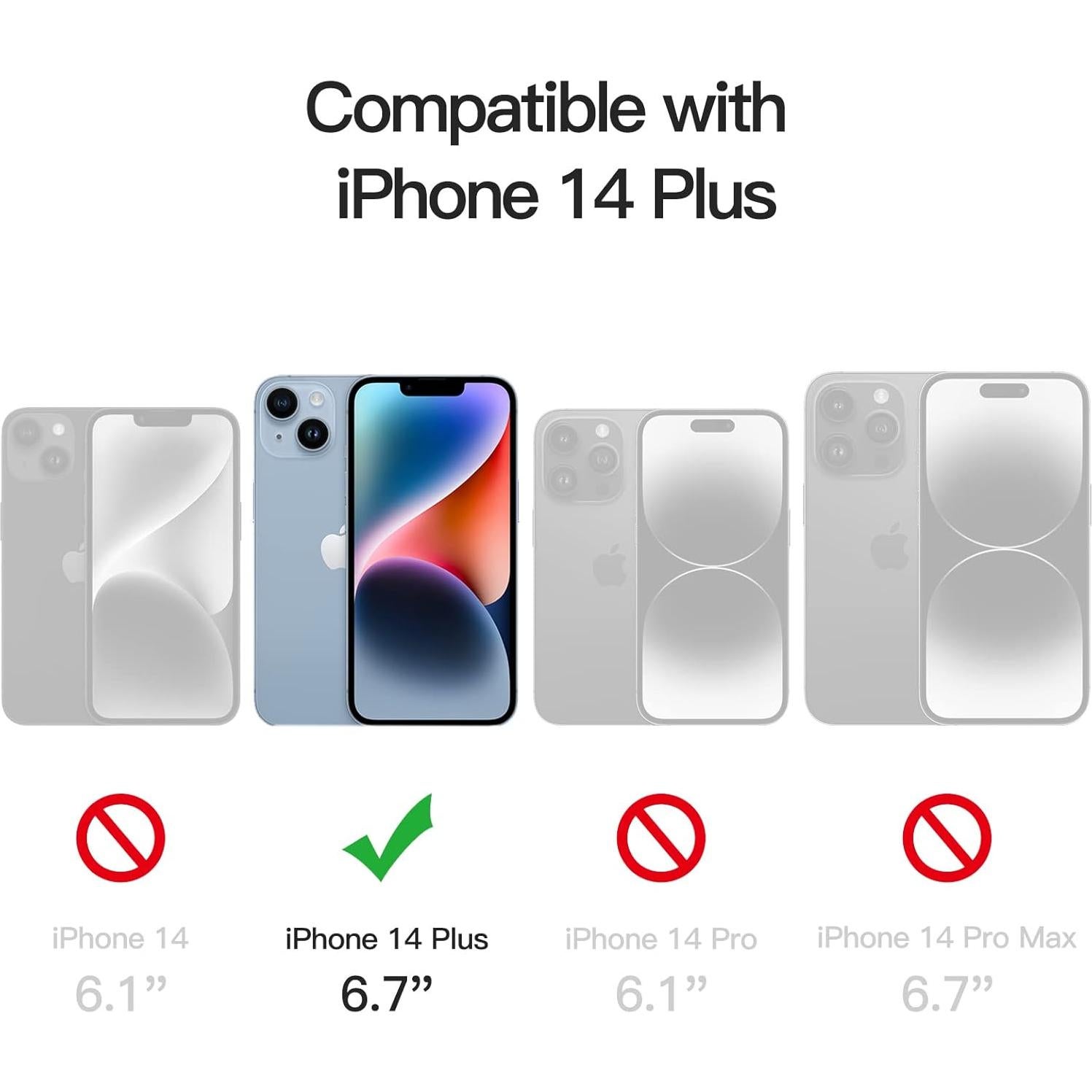 Protector de Pantalla Privado JETech para iPhone 14 Plus 6.7"