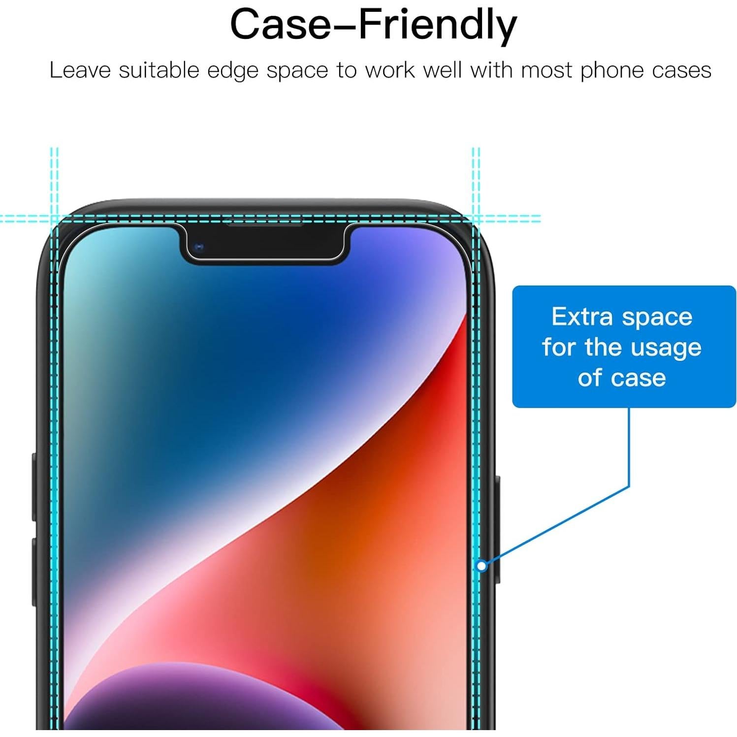 Protector de Pantalla Privado JETech para iPhone 14 Plus 6.7"
