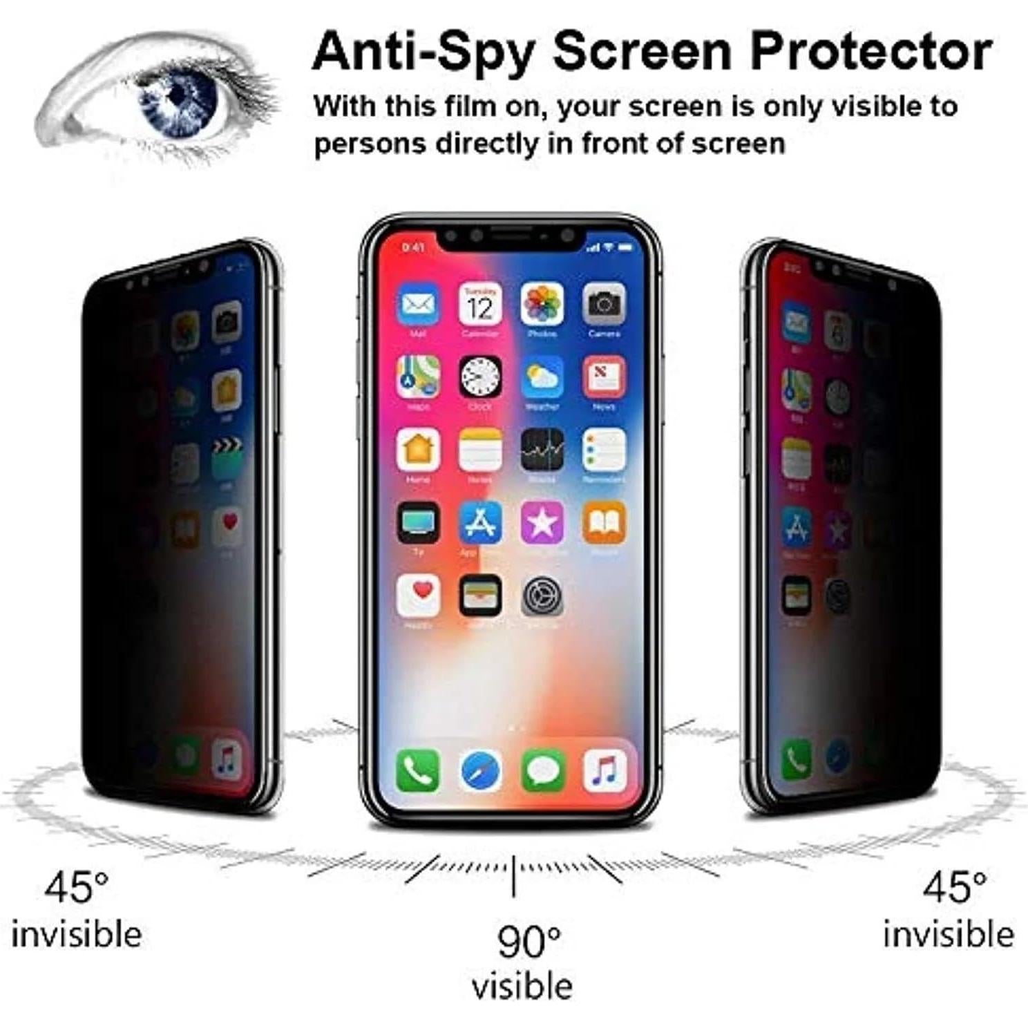 Protector de Pantalla Privado YMHML para iPhone 11/XR 6.1" Vidrio Templado