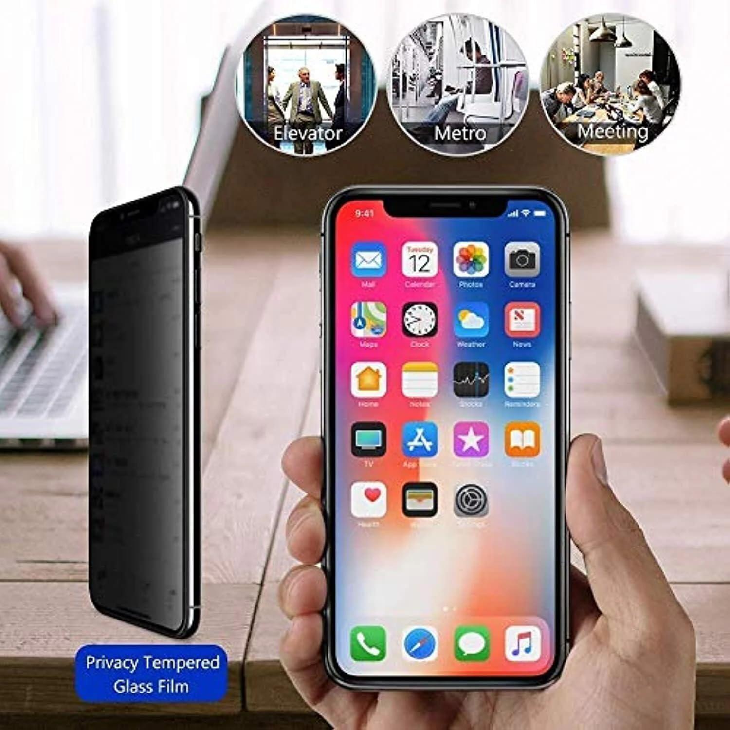 Protector de Pantalla Privado YMHML para iPhone 11/XR 6.1" Vidrio Templado