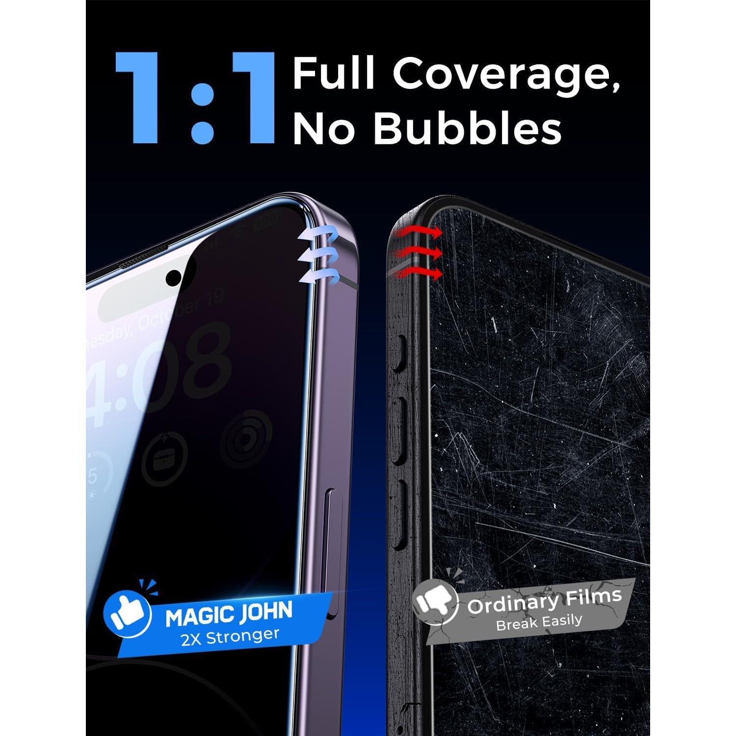 Protector de Pantalla Vidrio Templado MAGIC JOHN iPhone 14 Pro Max