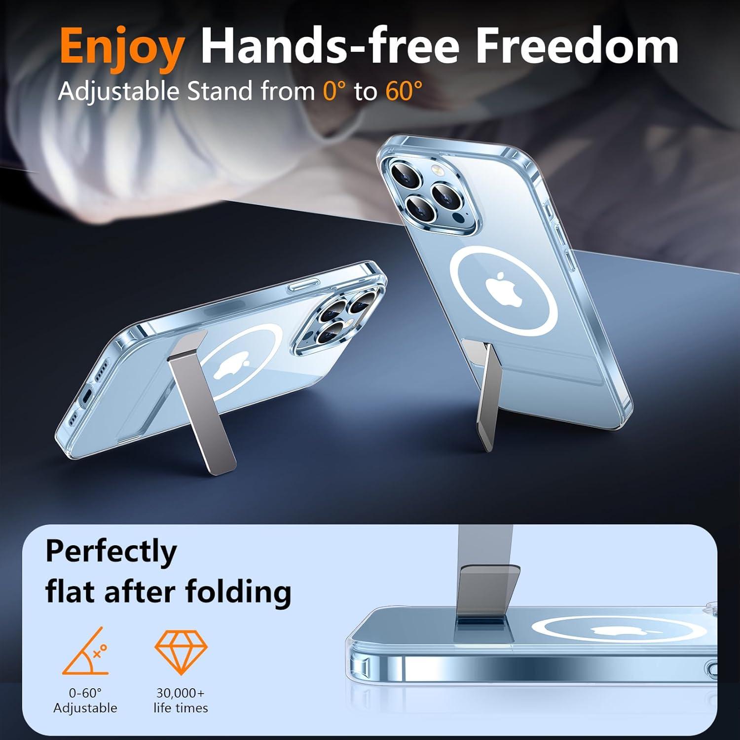 Funda Magnética SPIDERCASE para iPhone 13 Pro 6.1" Transparente