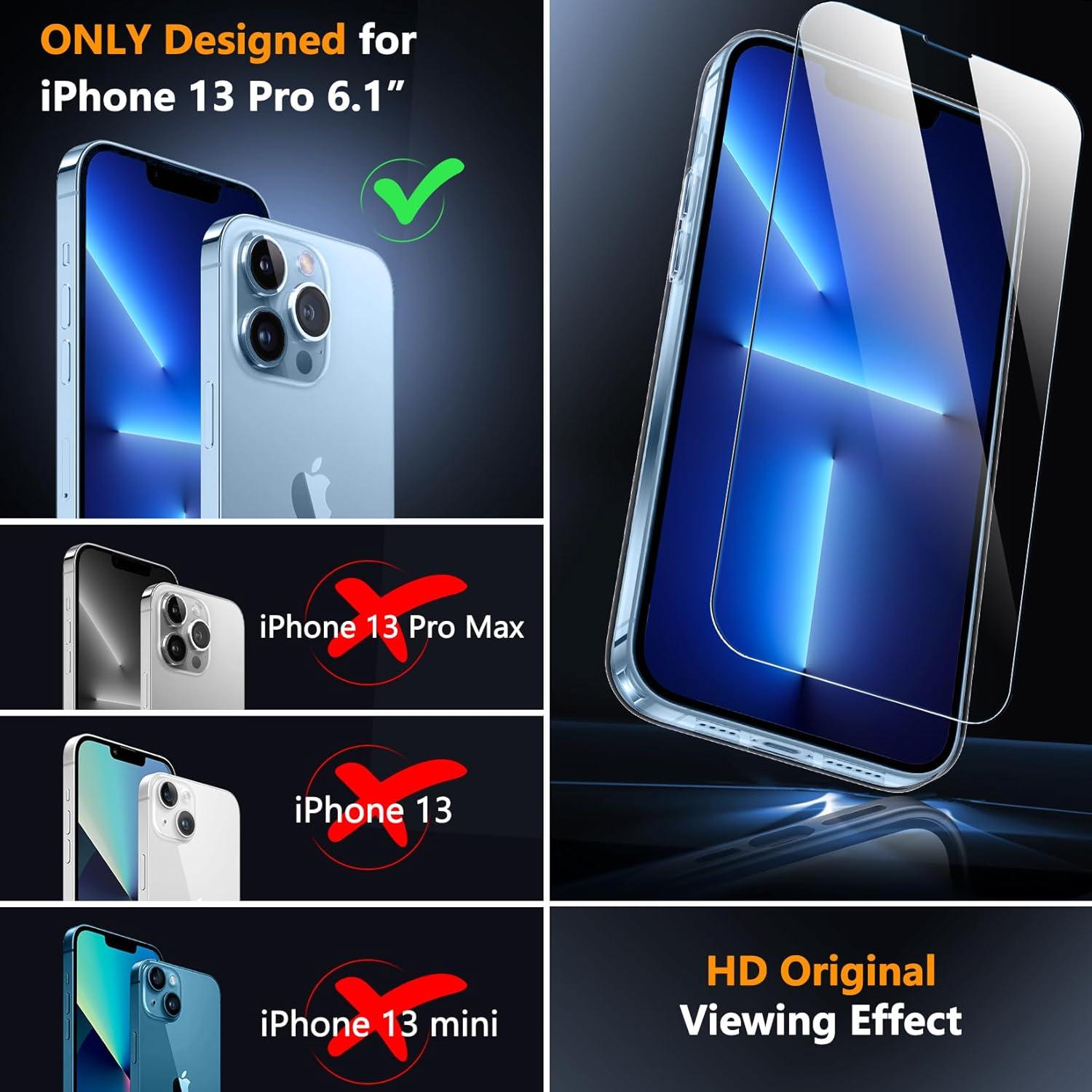 Funda Magnética SPIDERCASE para iPhone 13 Pro 6.1" Transparente