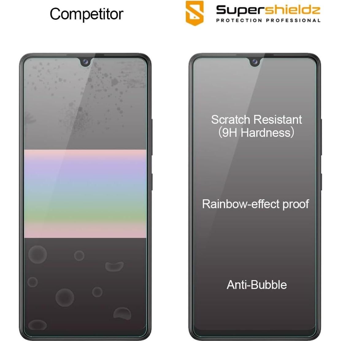 Protector de Pantalla Vidrio Templado Supershieldz para Samsung Galaxy A42 5G - 2 Pack