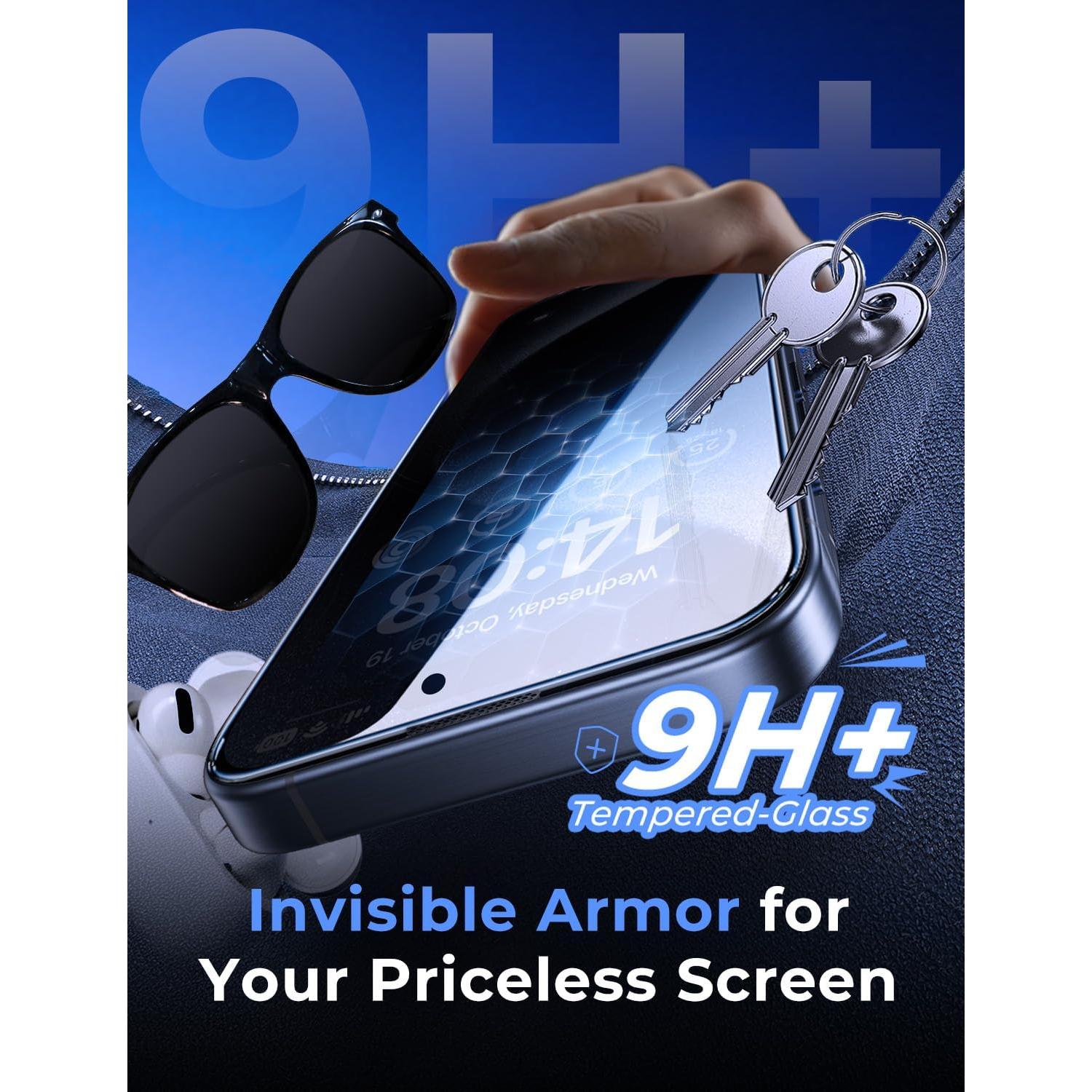 Protector de Pantalla Vidrio Templado MAGIC JOHN iPhone 15 Pro