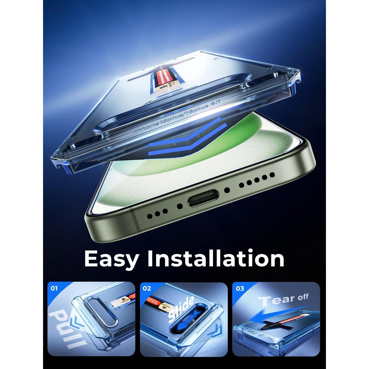 Protector de Pantalla Vidrio Templado MAGIC JOHN para iPhone 15 Plus 6.7"