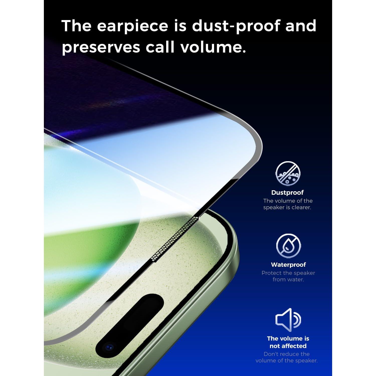 Protector de Pantalla Vidrio Templado MAGIC JOHN para iPhone 15 Plus 6.7"