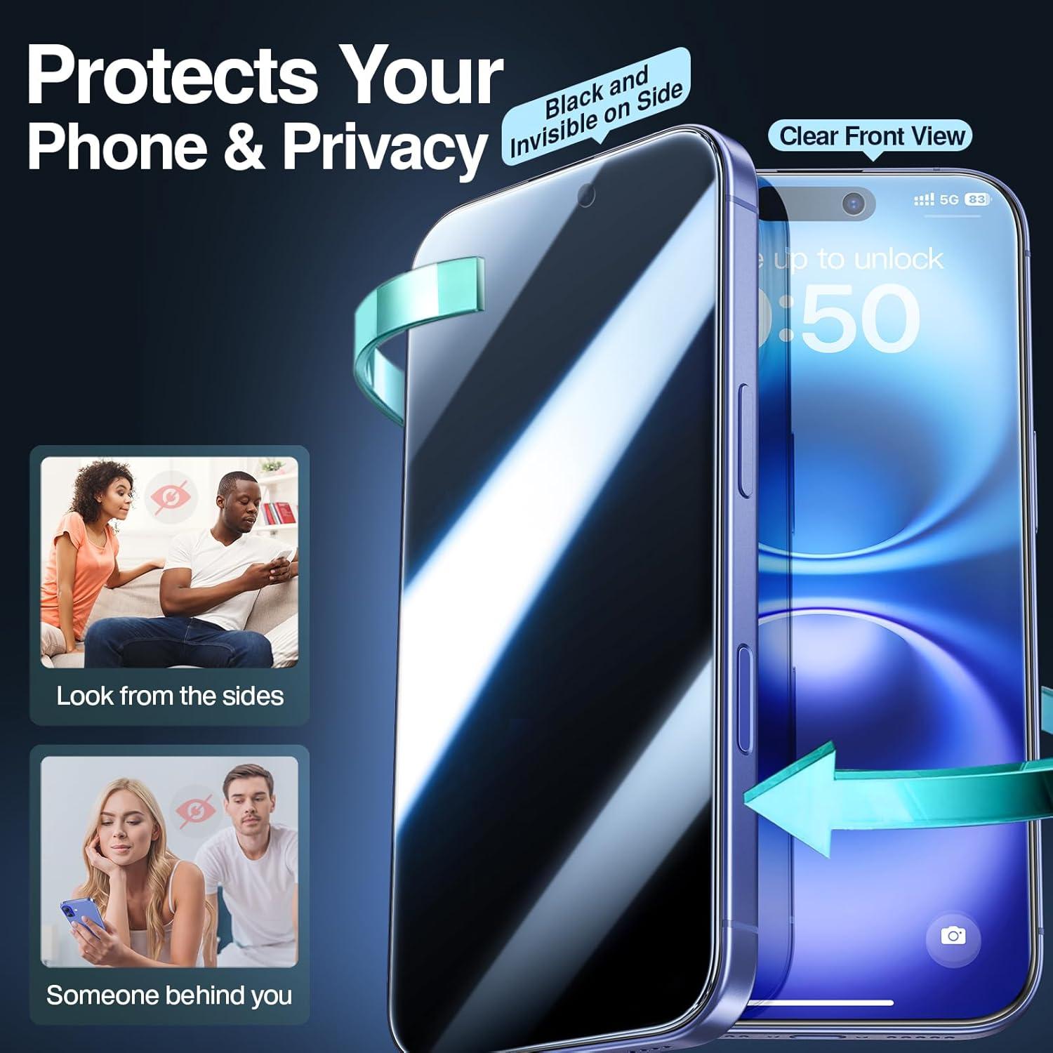 Protector de Pantalla Privacidad SmartDevil para iPhone 16 9H