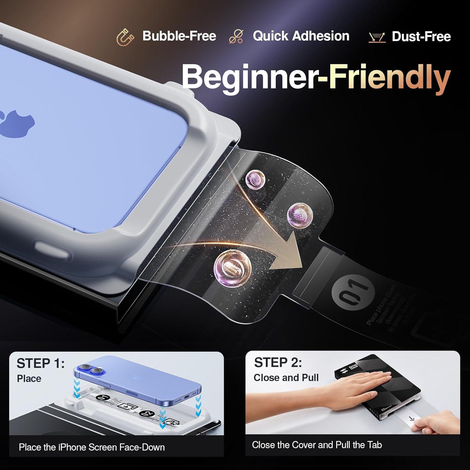 Protector de Pantalla Privacidad SmartDevil para iPhone 16 9H