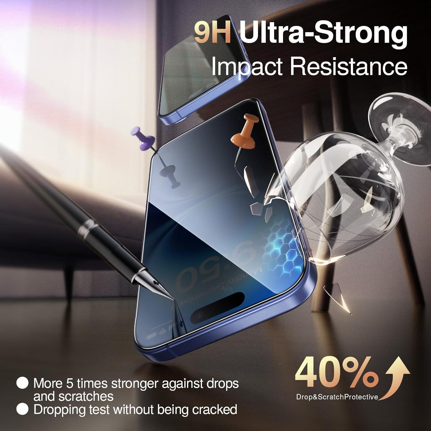 Protector de Pantalla Privacidad SmartDevil para iPhone 16 9H