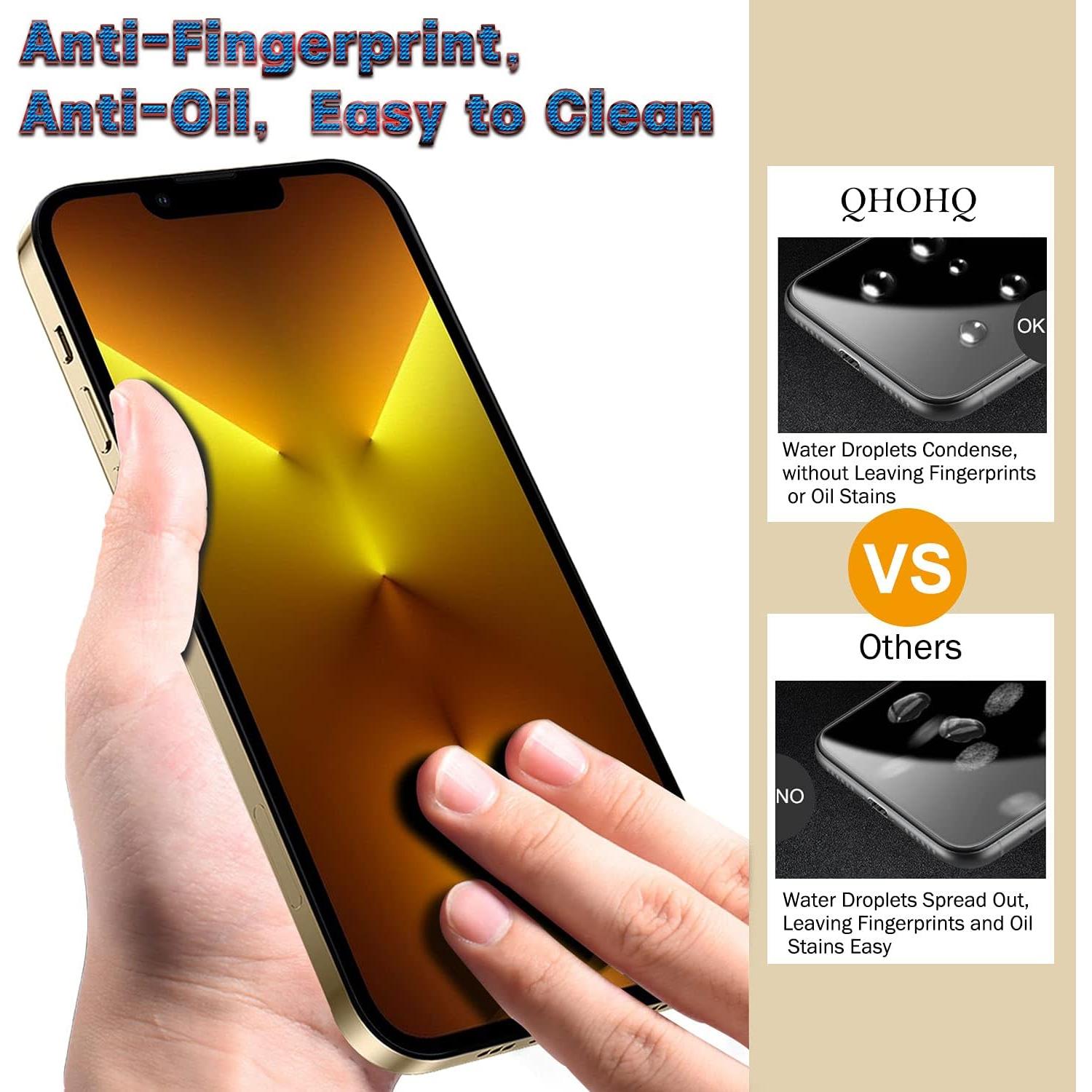 Protector de Pantalla y Lente QHOHQ para iPhone 13 Pro 6.1"