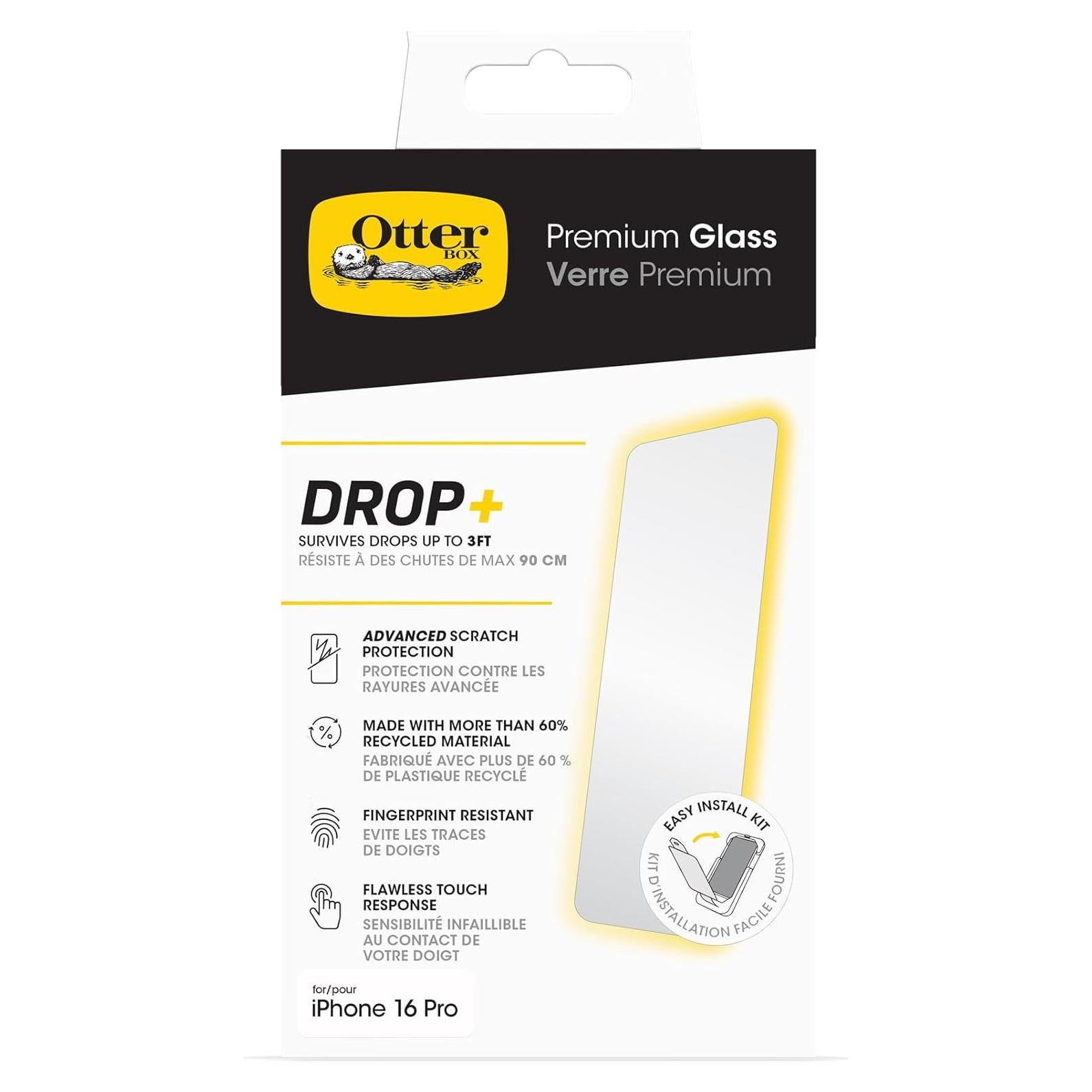 Protector de Pantalla de Vidrio OtterBox para iPhone 16 Pro