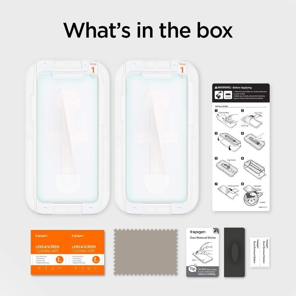 Protector de Pantalla Vidrio Templado Spigen iPhone 11 Pro Max 2 Pzas