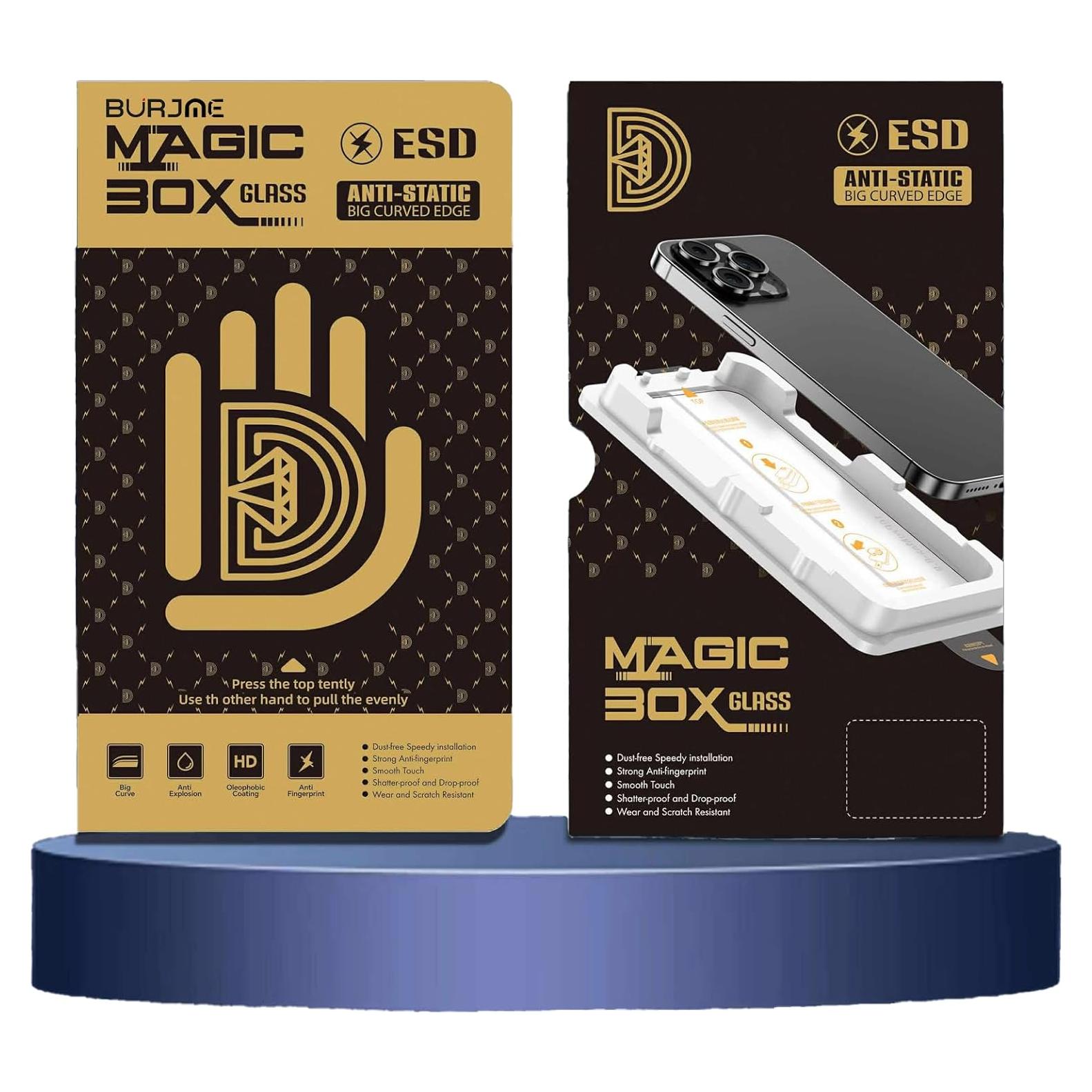 Protector de Pantalla Vidrio Templado BURJME iPhone 16 Pro Max 2-Pack