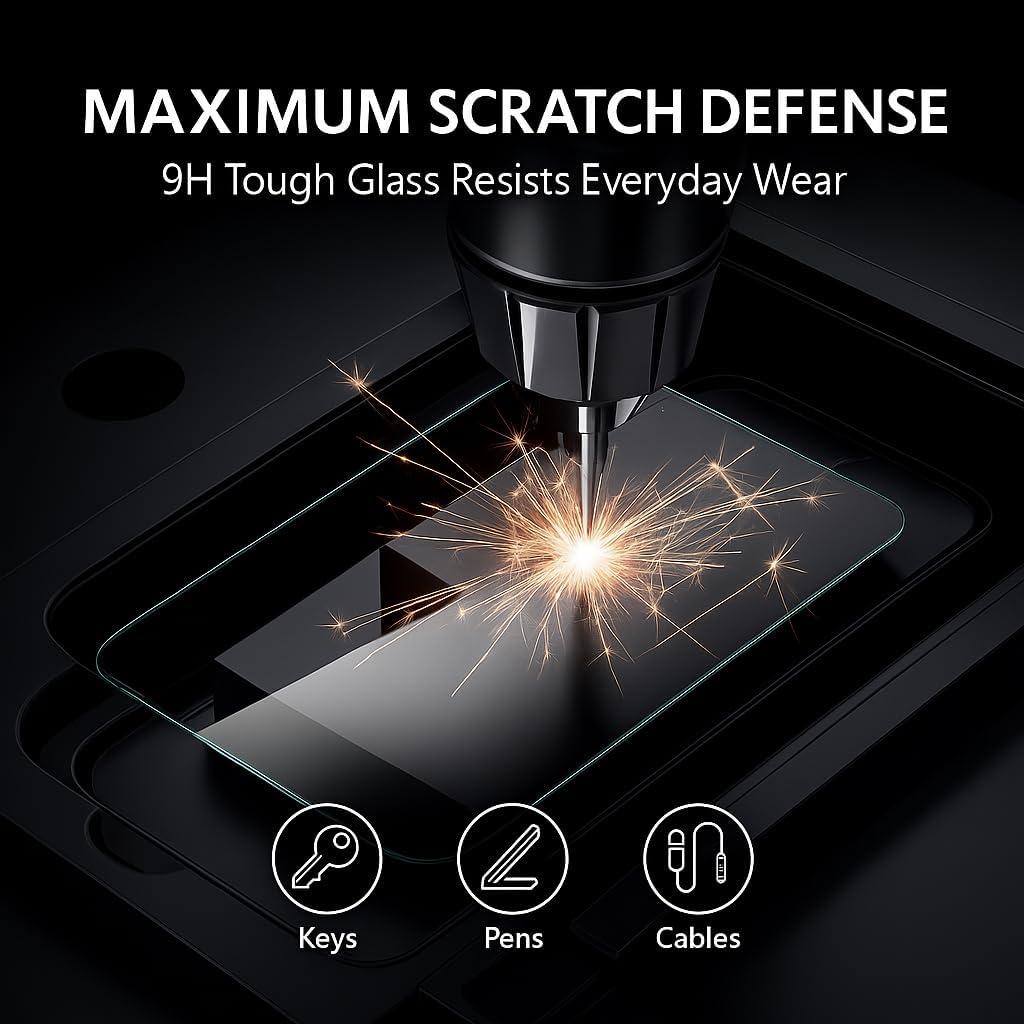 Protector de Pantalla Vidrio Templado BURJME iPhone 16 Pro Max 2-Pack