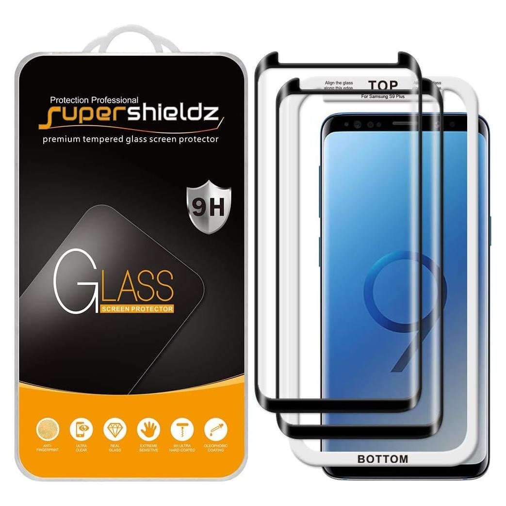 Protector de Pantalla Vidrio Templado Supershieldz para Galaxy S9 Plus - 2 Unidades