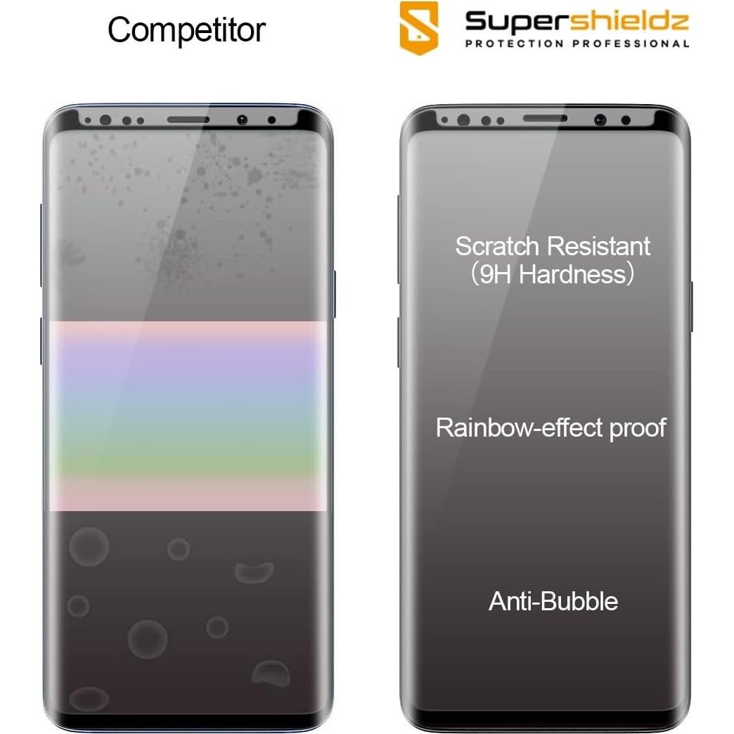 Protector de Pantalla Vidrio Templado Supershieldz para Galaxy S9 Plus - 2 Unidades