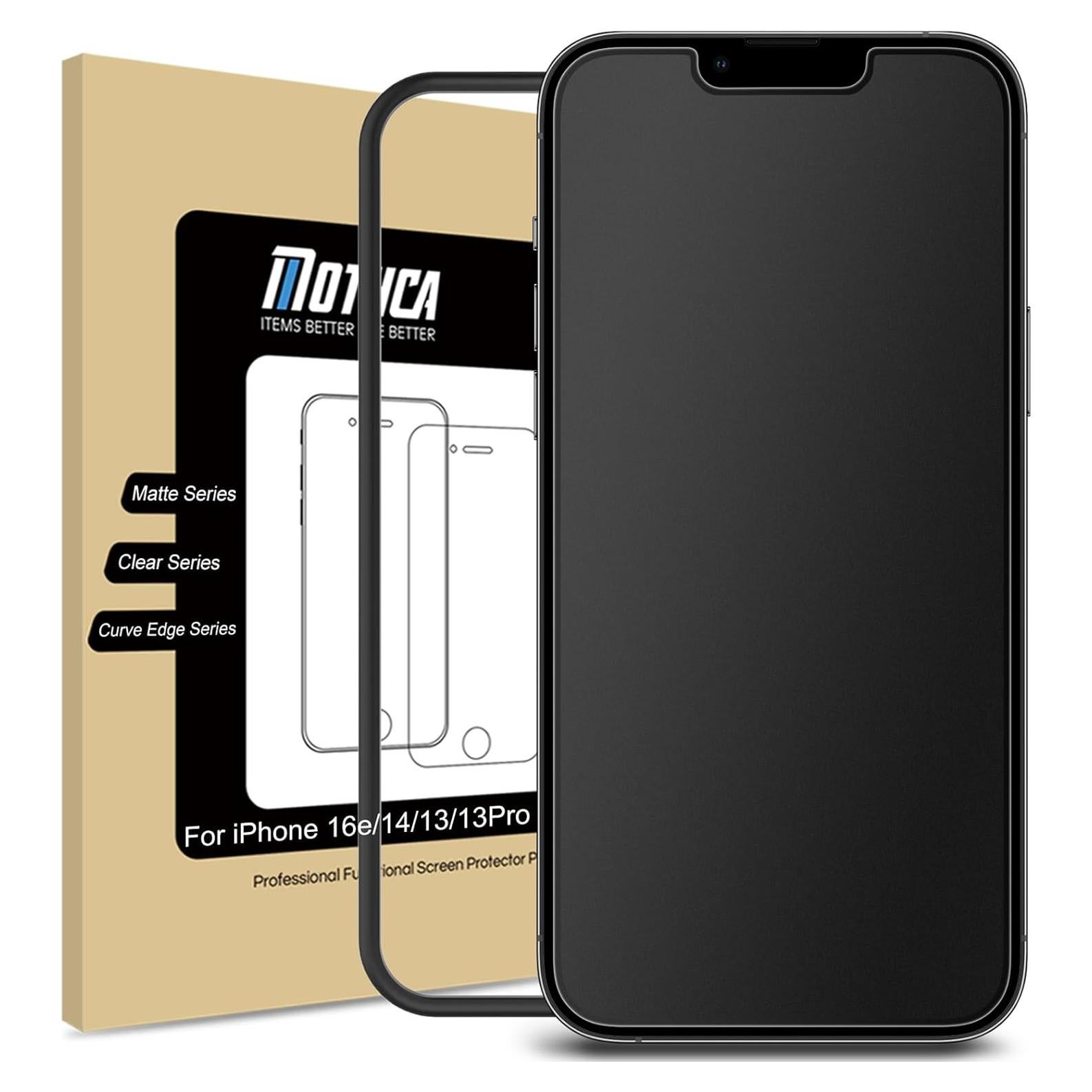 Protector de Pantalla Mate Mothca para iPhone 16e/14/13 Pro 6.1"