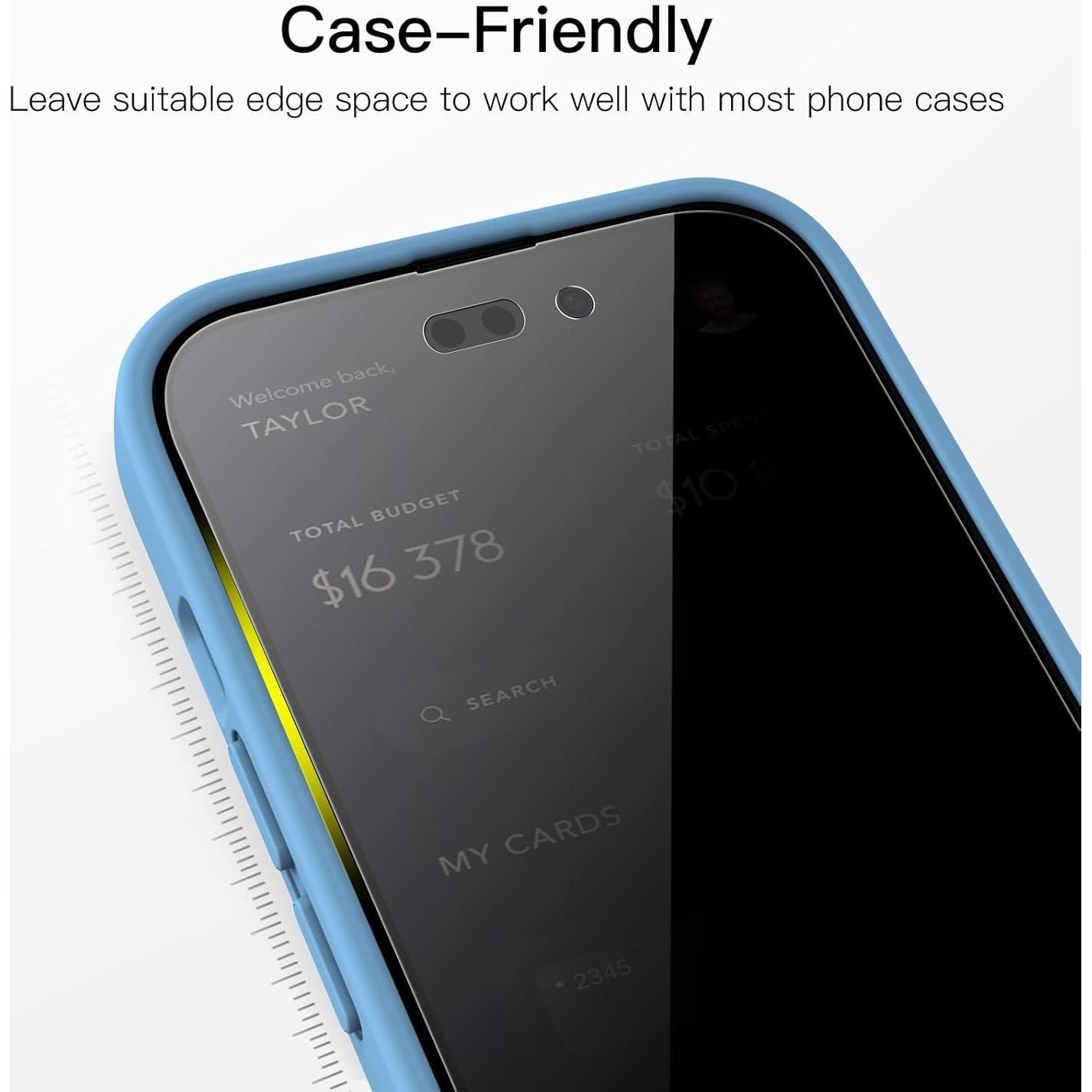 Protector de Pantalla JETech Privacy para iPhone 14 Pro Max 6.7"