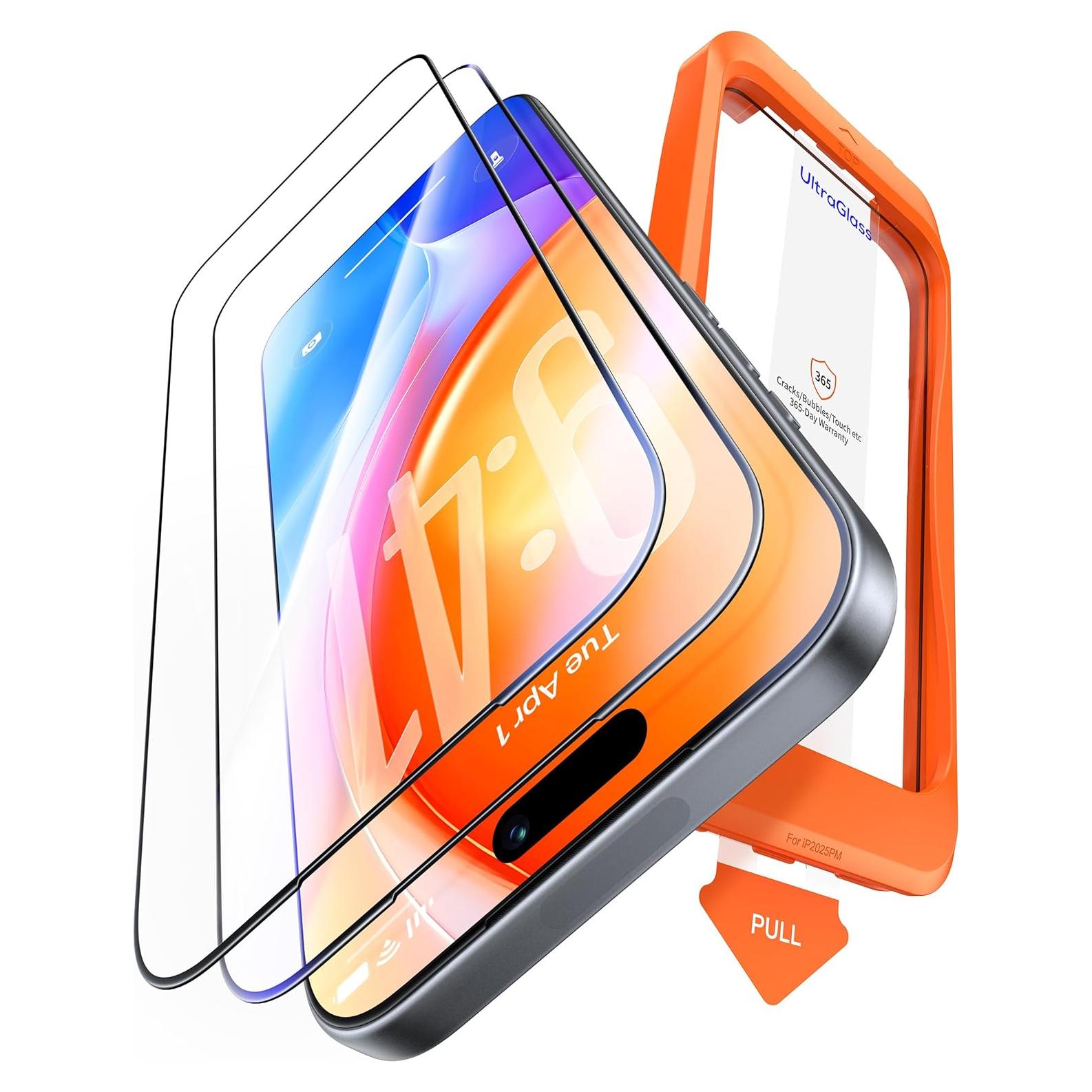 Protector de Pantalla UltraGlass UNBREAK 9H para iPhone 16 6.1"