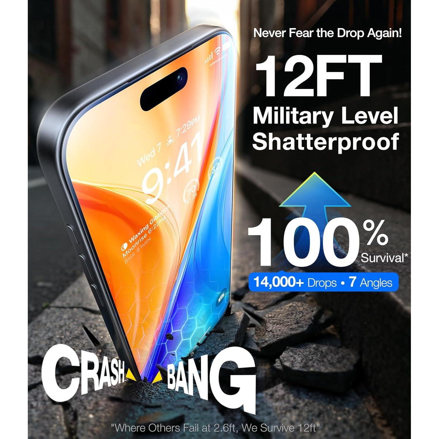 Protector de Pantalla UltraGlass UNBREAK 9H para iPhone 16 6.1"