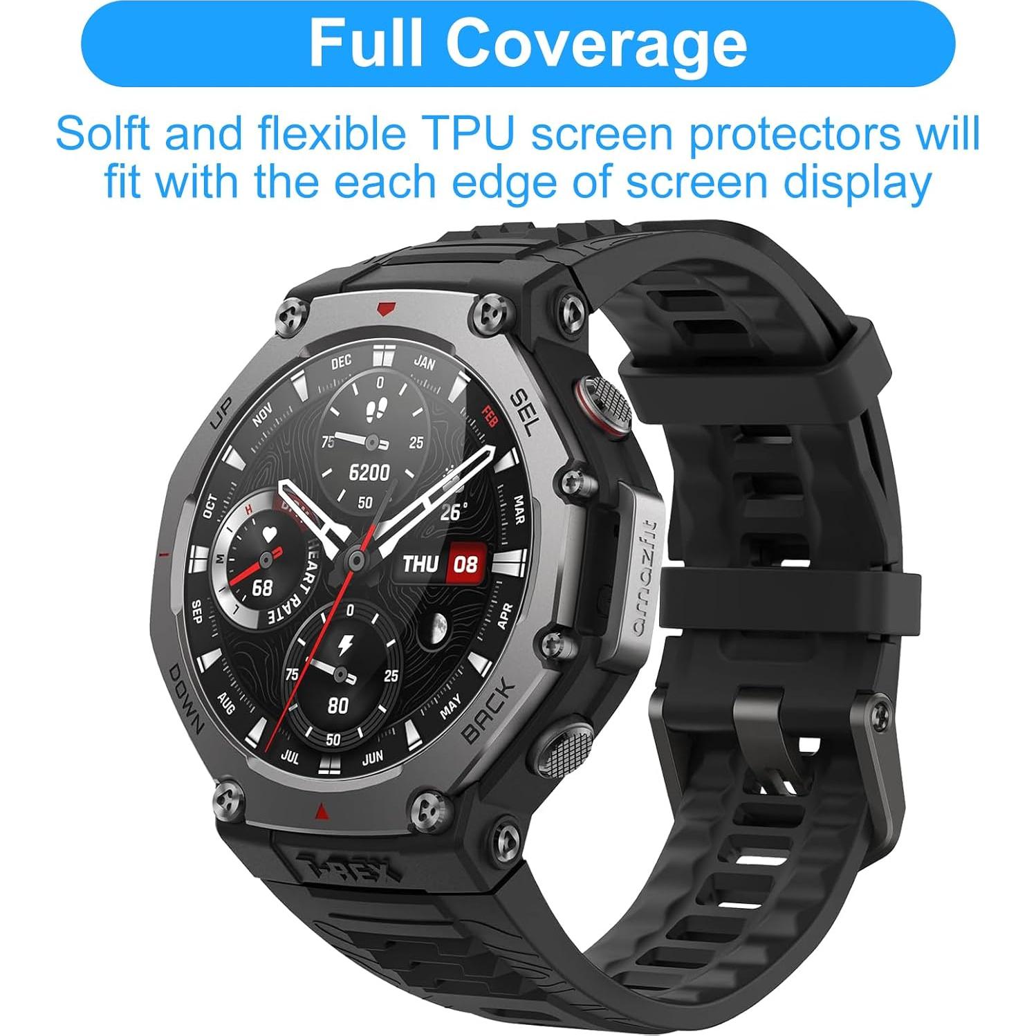 Protector de Pantalla Cristal Templado Joeyu para Amazfit T-Rex 3