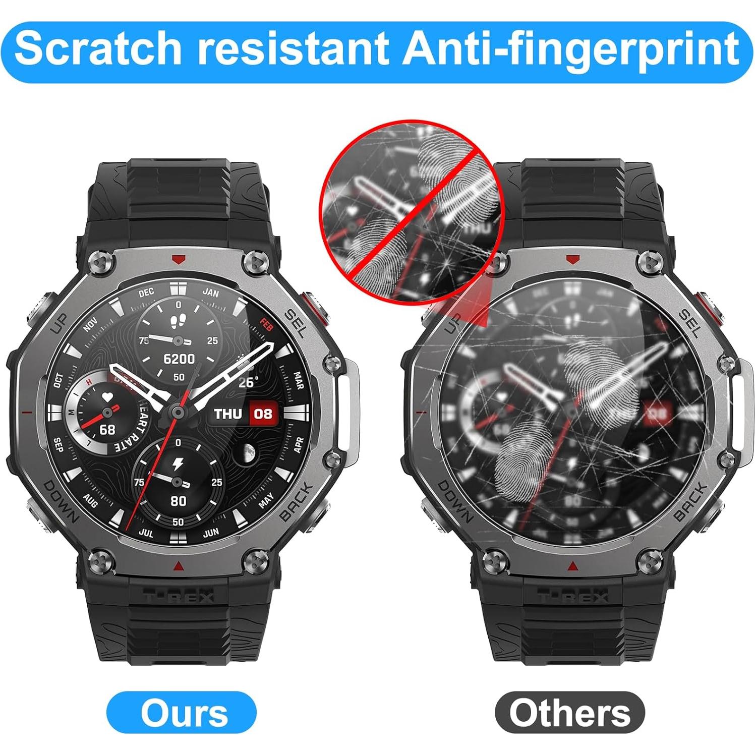 Protector de Pantalla Cristal Templado Joeyu para Amazfit T-Rex 3