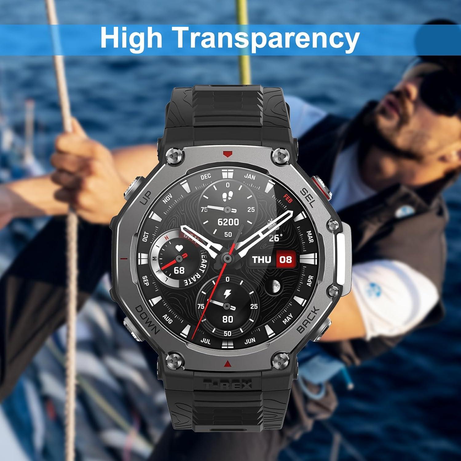 Protector de Pantalla Cristal Templado Joeyu para Amazfit T-Rex 3