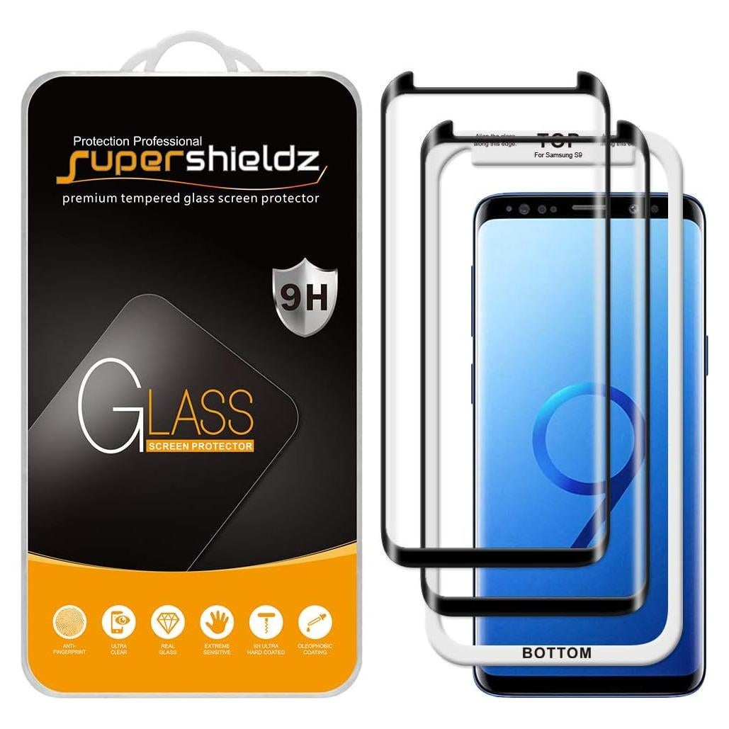 Protector de Pantalla Vidrio Templado Supershieldz para Galaxy S9 - 2 Piezas
