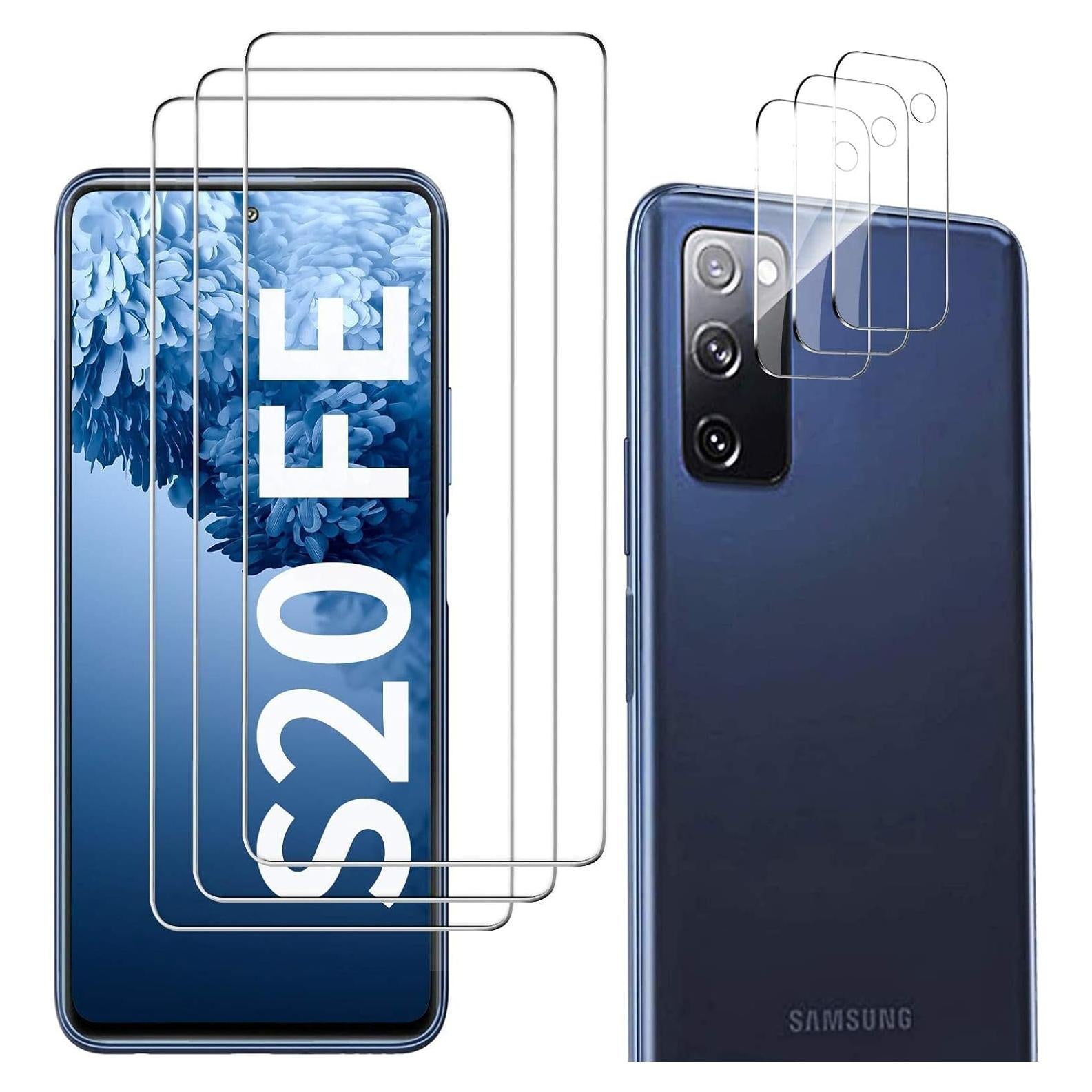 Protector de Pantalla y Cámara para Samsung Galaxy S20 FE - 6 Piezas