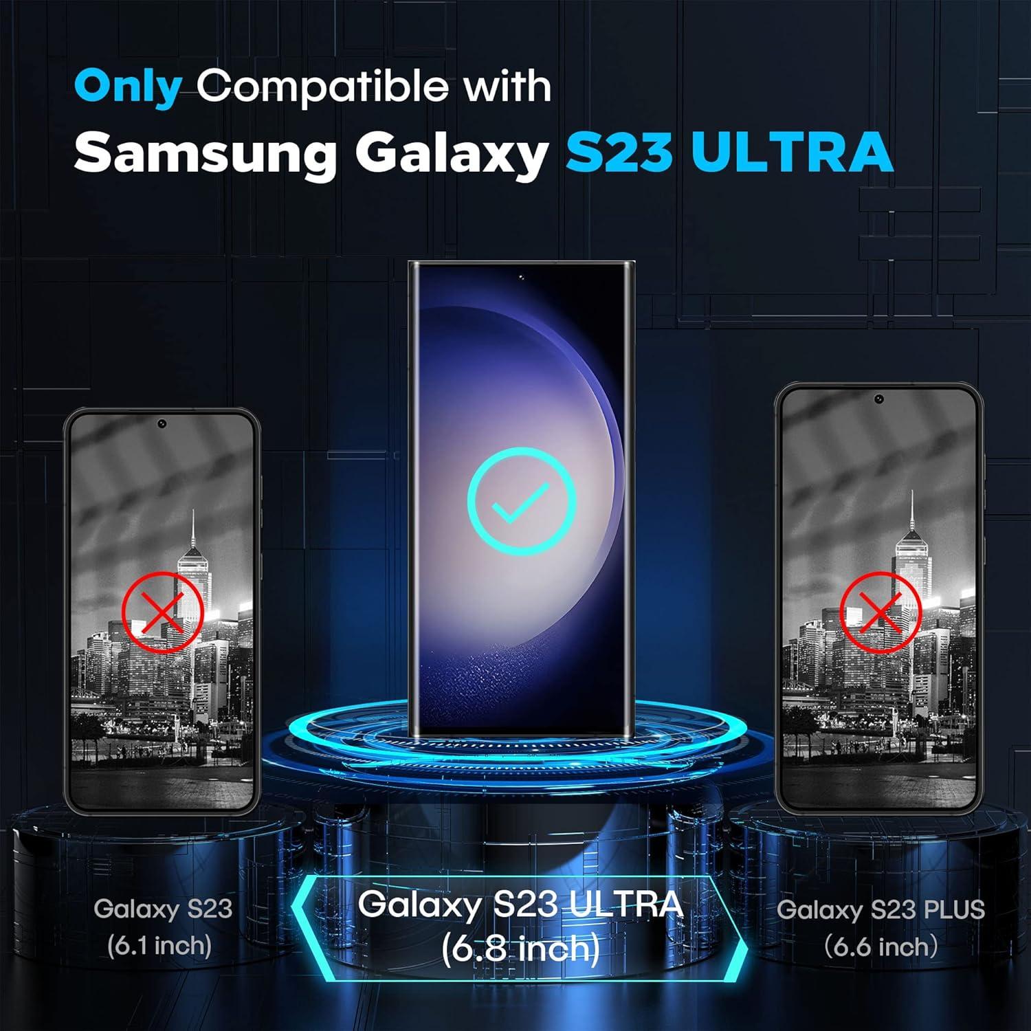 Protector de Pantalla Cristal Templado 9H Samsung Galaxy S23 Ultra