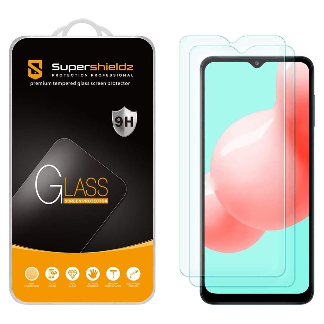 Protector de Pantalla Vidrio Templado Supershieldz para Galaxy A32 5G - 2 Pack
