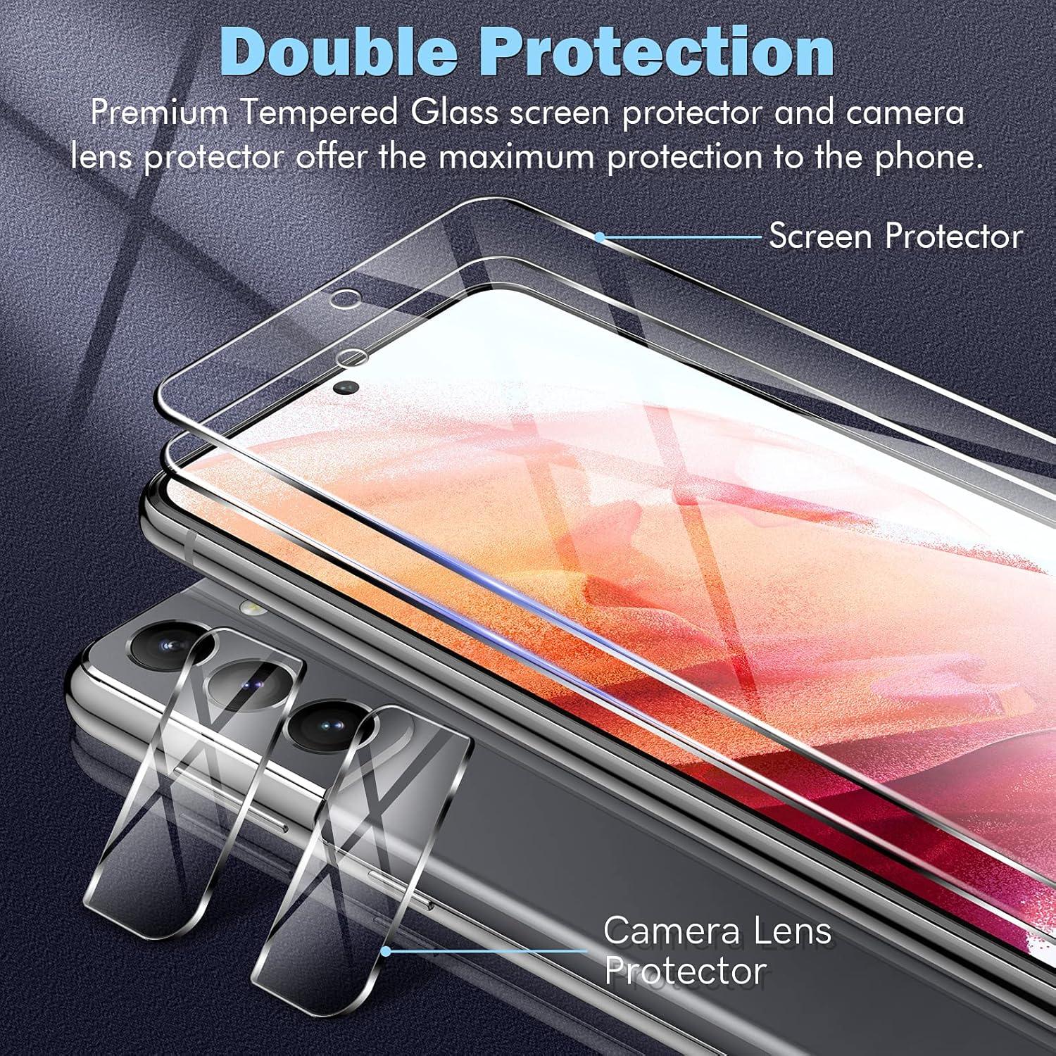 Protector de Pantalla y Lente LK para Samsung Galaxy S21 6.2"