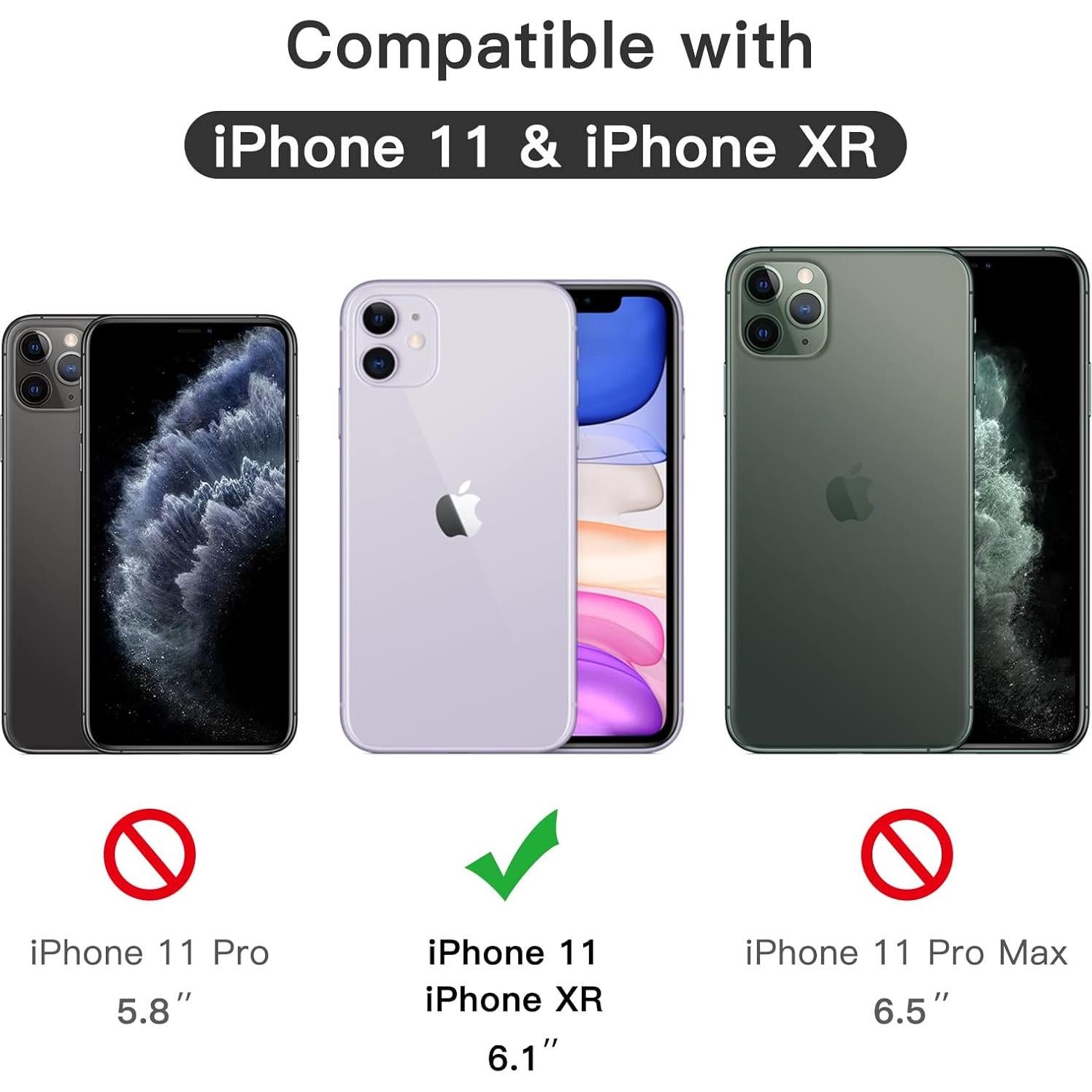 Protector de Pantalla JETech para iPhone 11/XR 6.1" Vidrio Templado