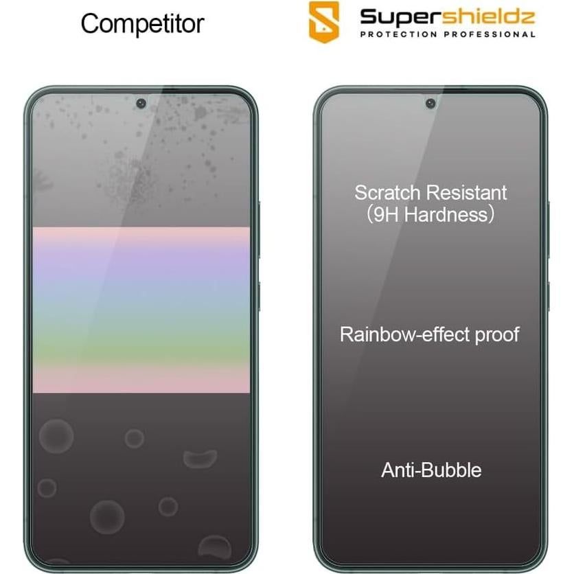 Protector de Pantalla Vidrio Templado Supershieldz para Samsung Galaxy S22+ - 3 Unidades