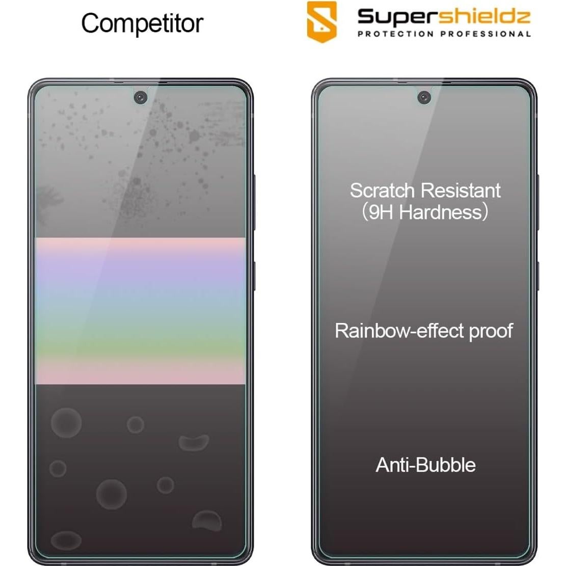 Protector de Pantalla Vidrio Templado Supershieldz para Samsung Galaxy A71 5G - 3 Unidades