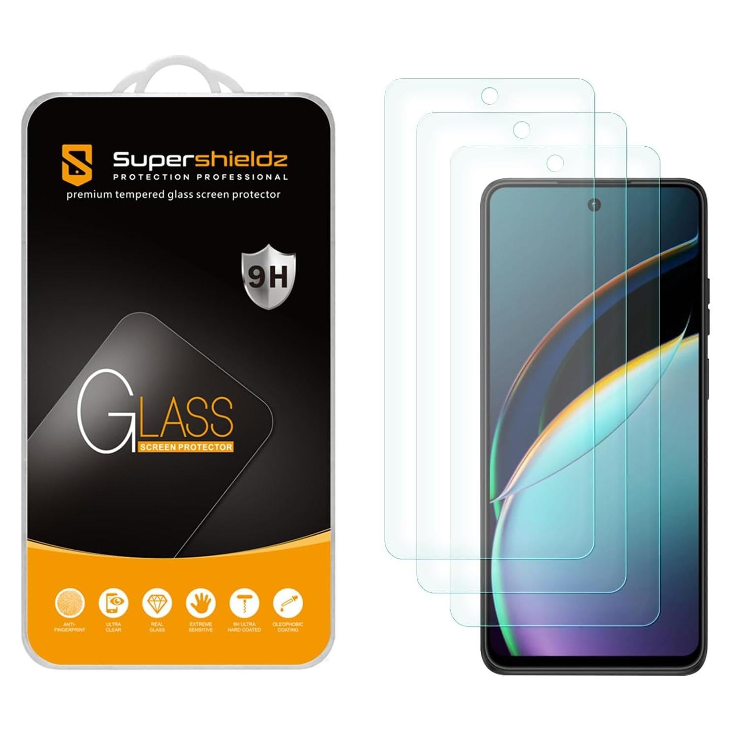 Protector de Pantalla Vidrio Templado Supershieldz para Moto G 5G 2024 - 3 Unidades