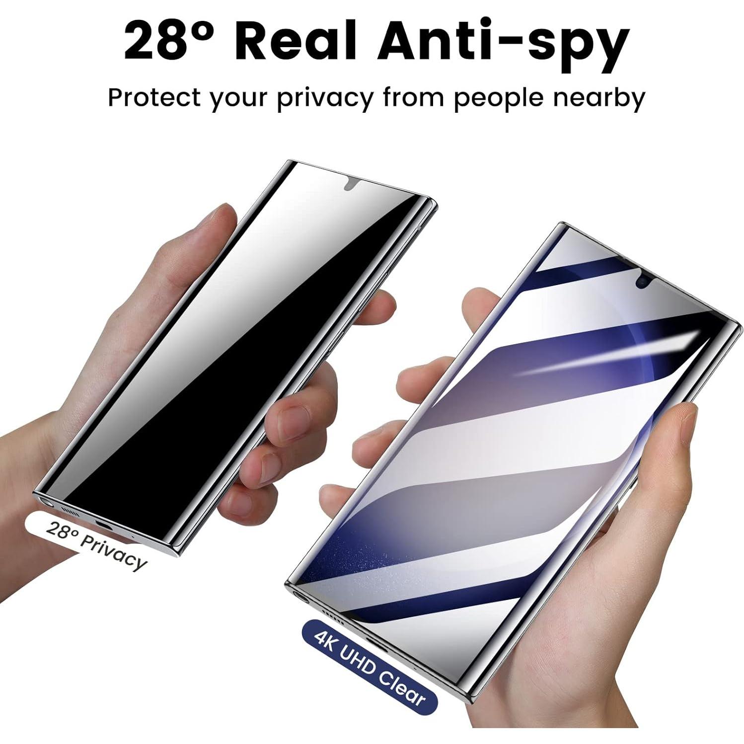 Protector de Pantalla Privado MOHAVE 2 Pack para Galaxy S23 Ultra