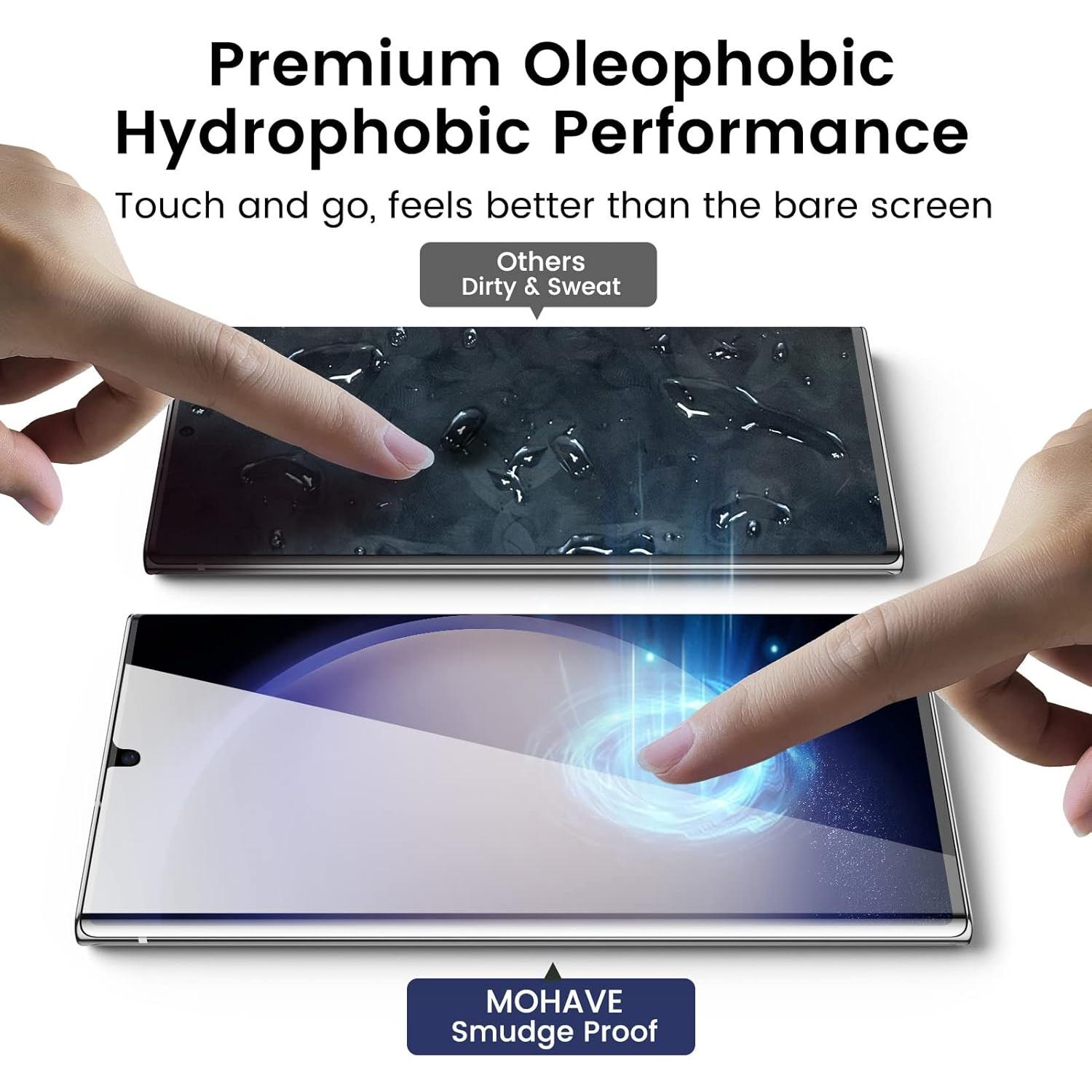 Protector de Pantalla Privado MOHAVE 2 Pack para Galaxy S23 Ultra